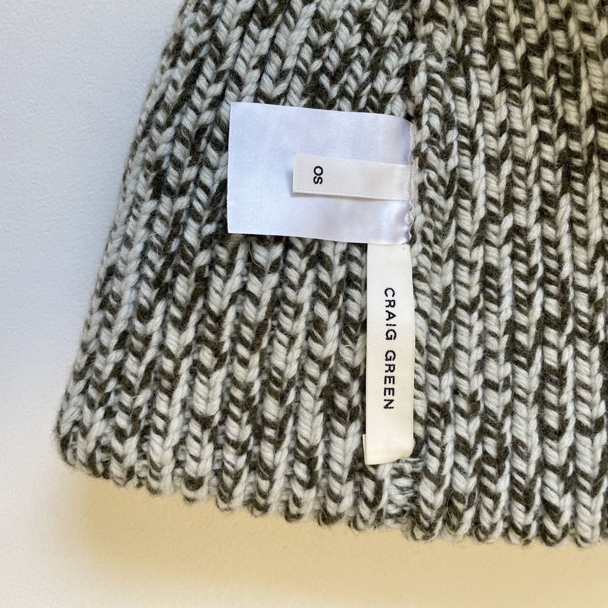 Craig Green Sample Olive Green / Ice Gray Beanie Hat Size ONE SIZE - 8 Thumbnail