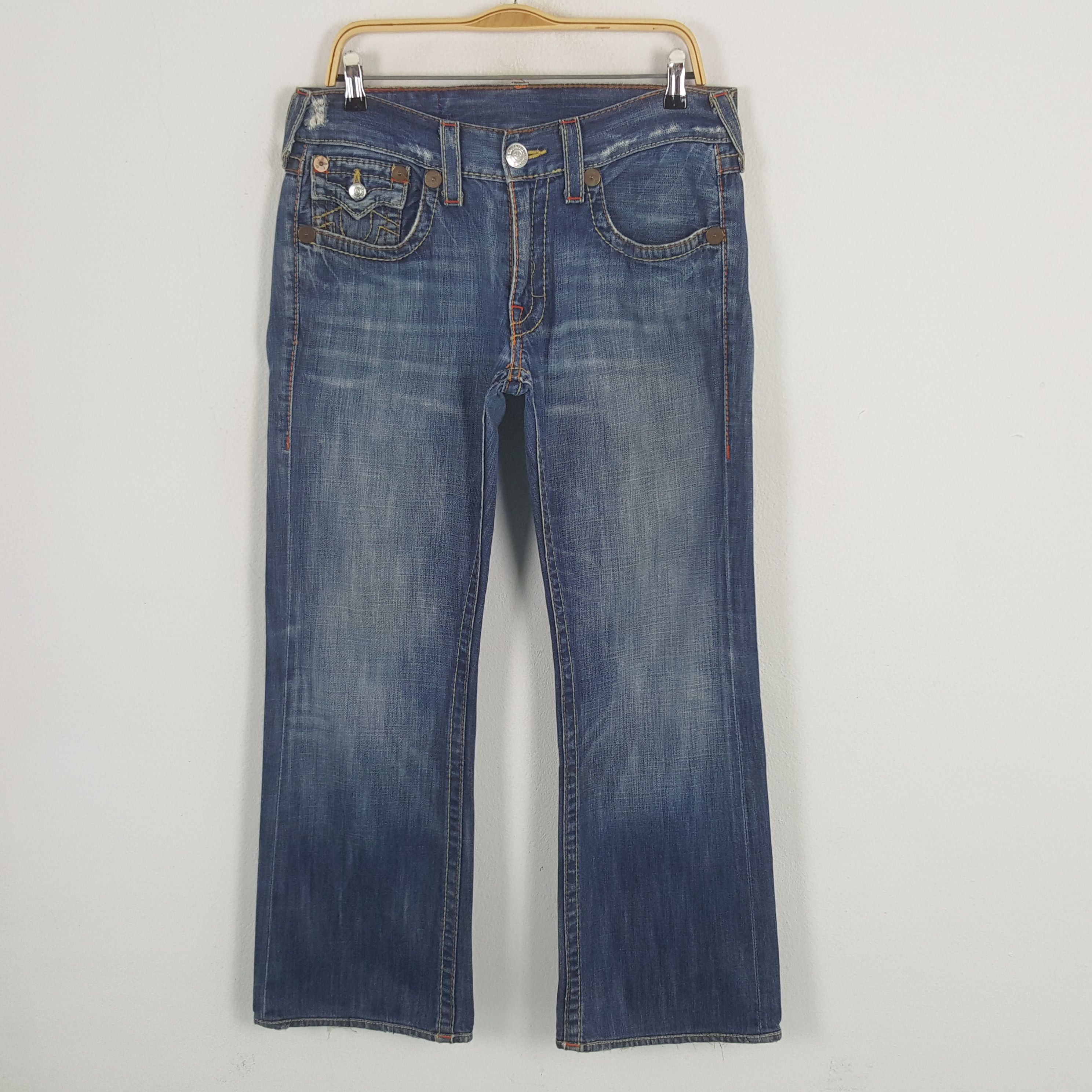 Other Vintage True Religion Billy Big T Denim Jeans Size US 33 - 1 Thumbnail
