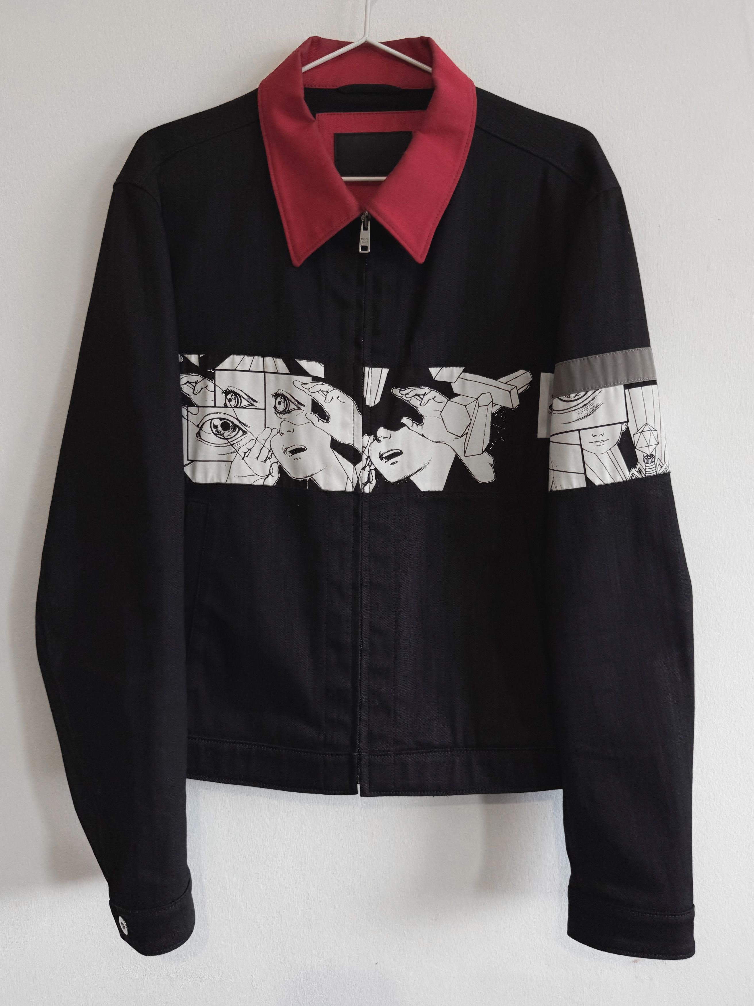 Prada Prada Bull Denim Blouson Jacket | Grailed
