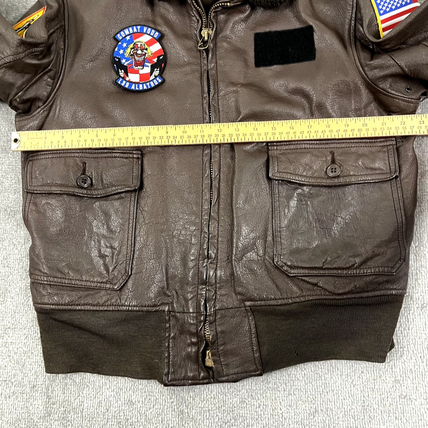 Vintage VINTAGE Brill Bros Leather Jacket Adult 46 Brown Bomber G-1 Jacket Men Regular Size 46 Brown Leather Size US S / EU 44-46 / 1 - 6 Thumbnail