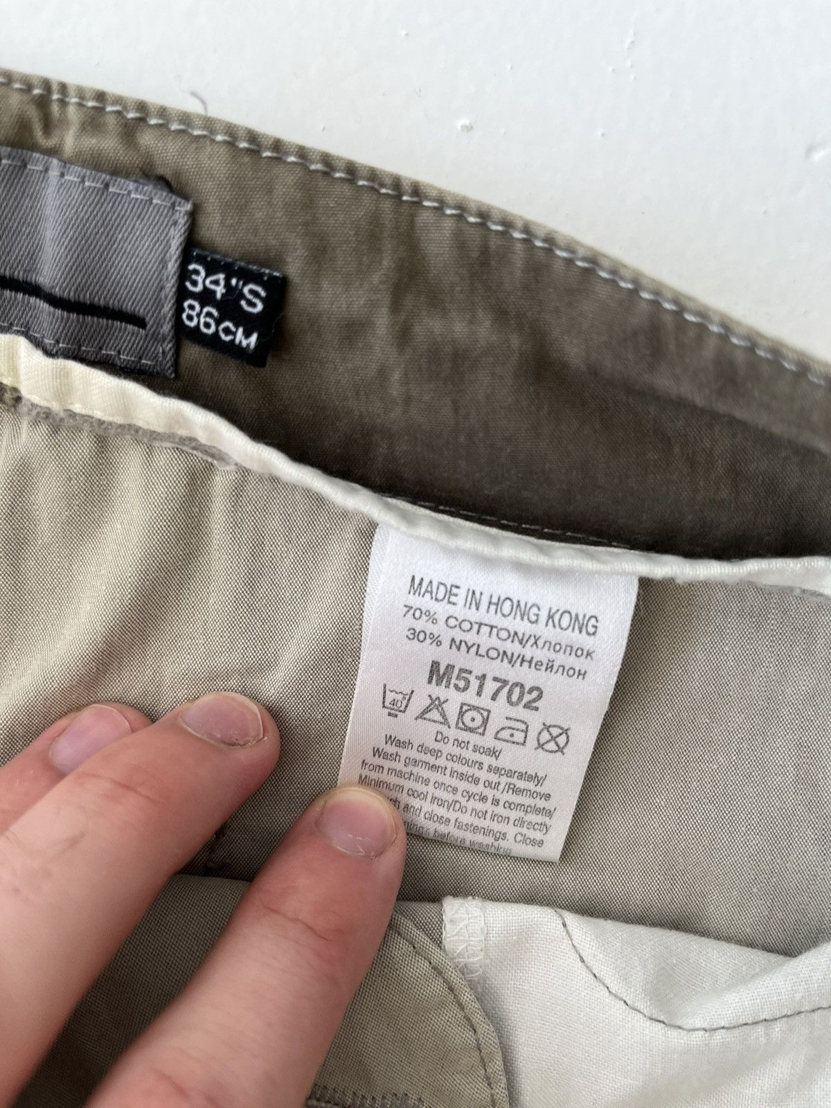 Japanese Brand Vintage next care Japanese symbols nylon parachute cargo 90s Size US 34 / EU 50 - 13 Thumbnail