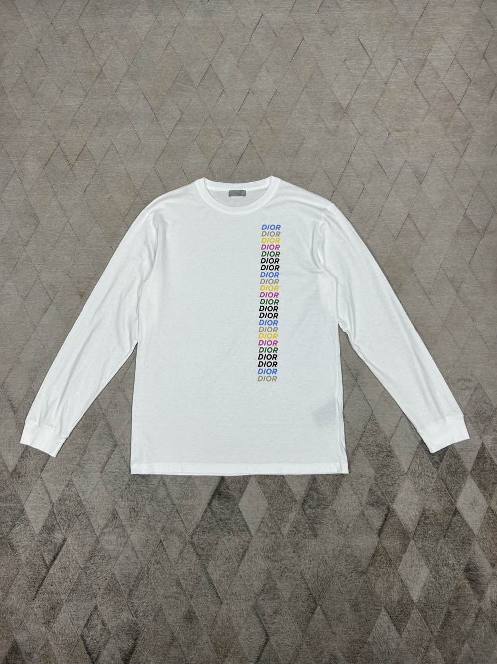 Dior Dior Multi-Color Logo Long Sleeve T-Shirt Size L Size US L / EU 52-54 / 3 - 1 Thumbnail