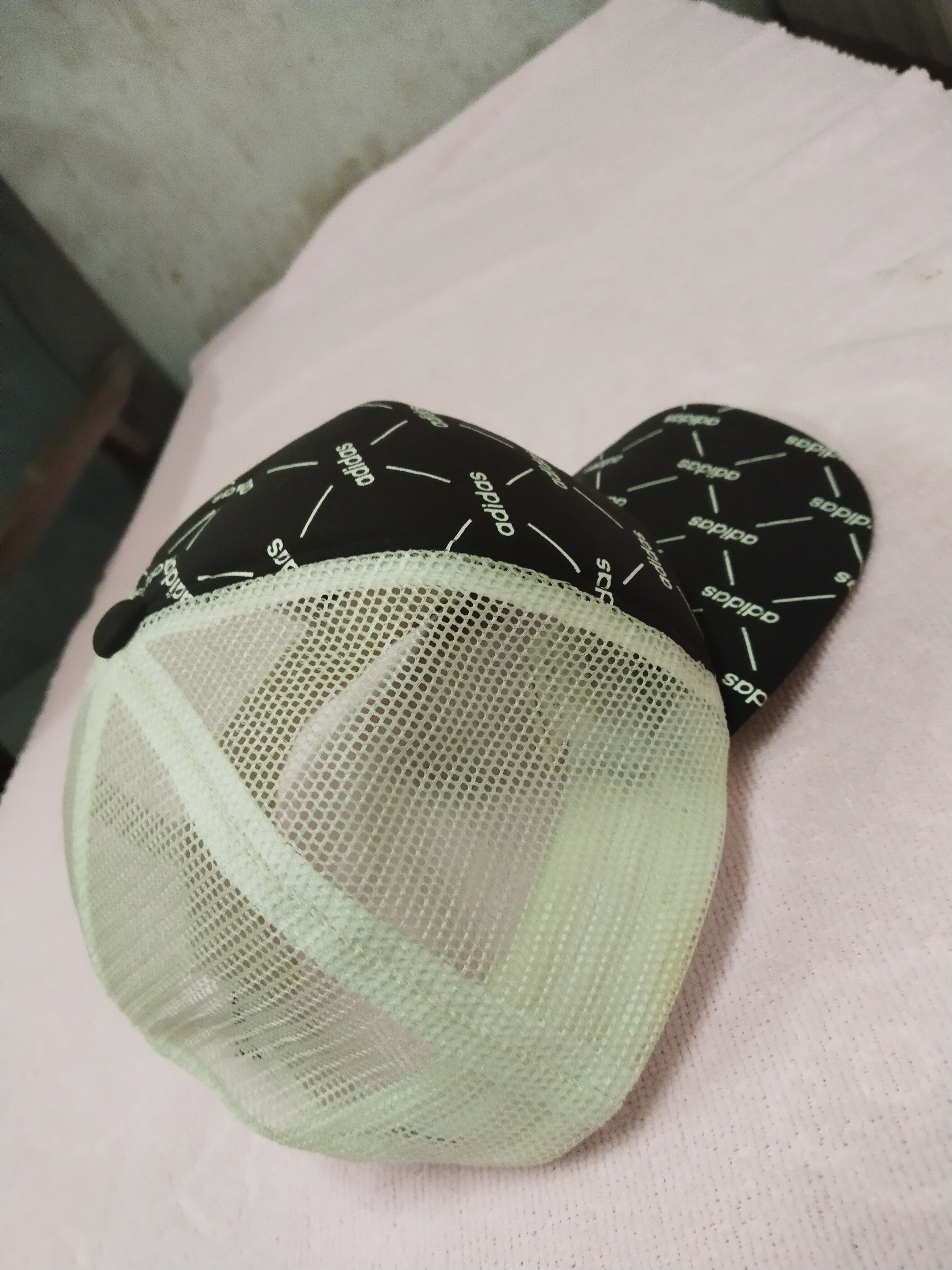 Adidas VINTAGE ADIDAS MONOGRAM 3 STRIPE TRUCKER HAT Size ONE SIZE - 4 Thumbnail