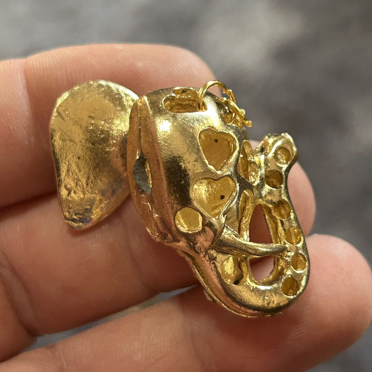 Handmade Handcrafted vintage elephant head pendant on chain necklace Size ONE SIZE - 6 Thumbnail