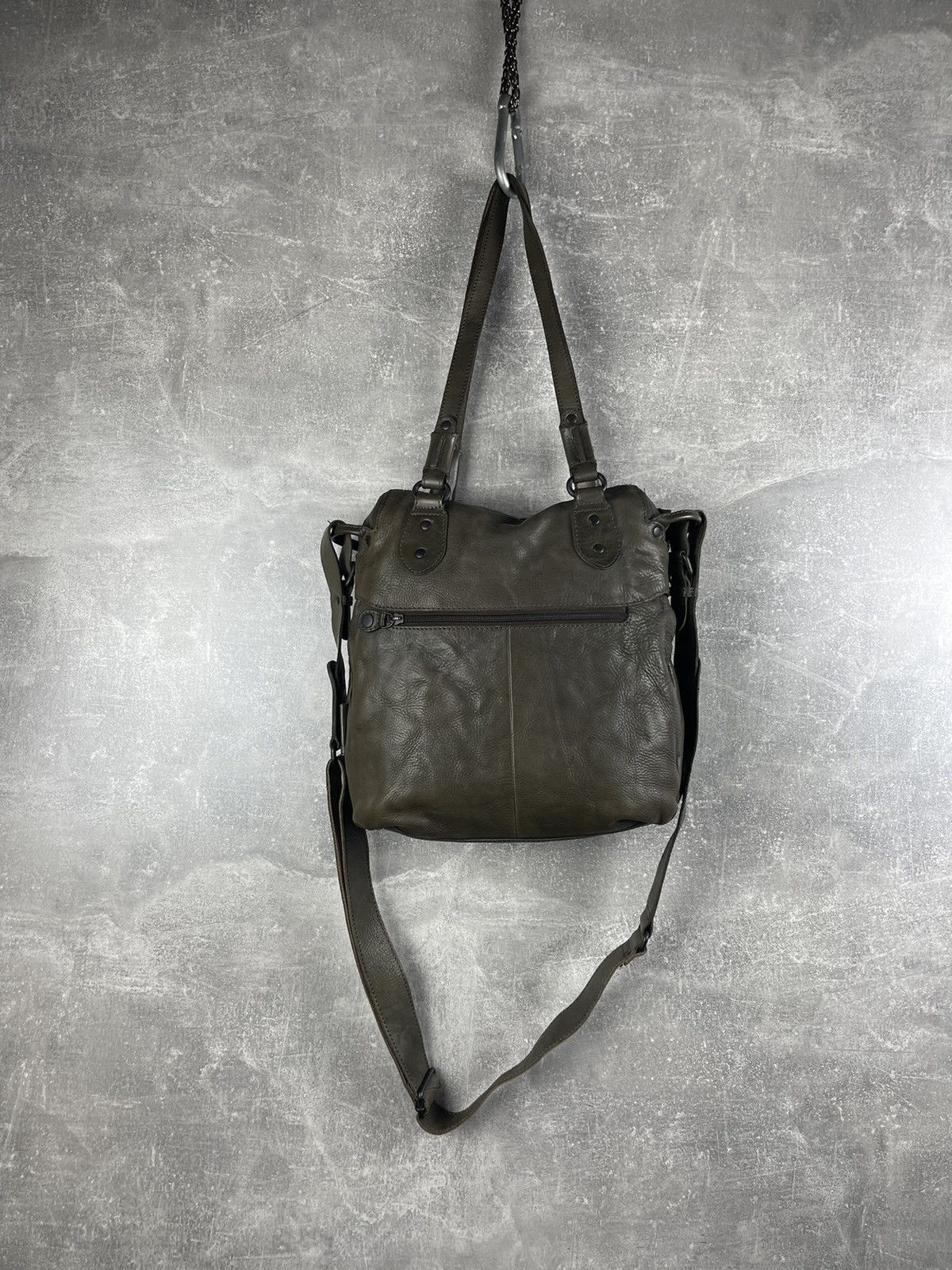 Vintage Aunts & Uncles Y2K All Pure Leather Brown Tote Shoulder Bag Size ONE SIZE - 9 Thumbnail