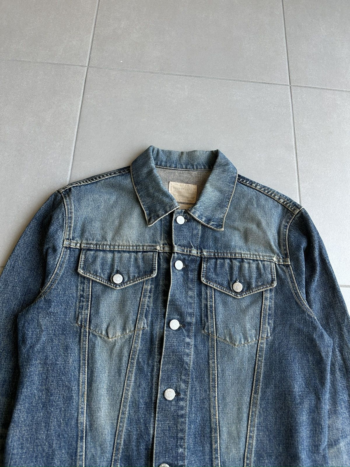 Helmut Lang Helmut Lang 2000s vintage dark denim classic 2 pocket jacket Size US M / EU 48-50 / 2 - 2 Thumbnail