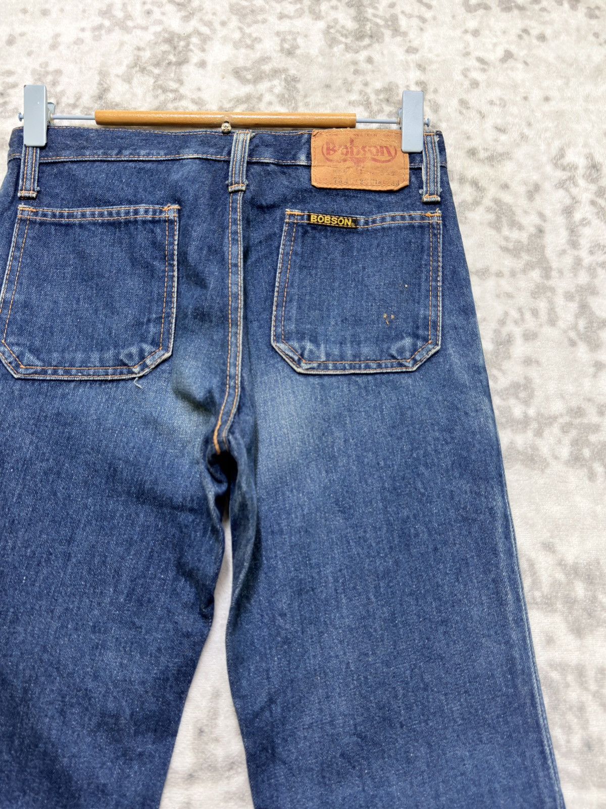 Japanese Brand 70s Style Bobson Denim Bush Pants Flare Bell Bottom Jeans Size US 26 / EU 42 - 10 Thumbnail
