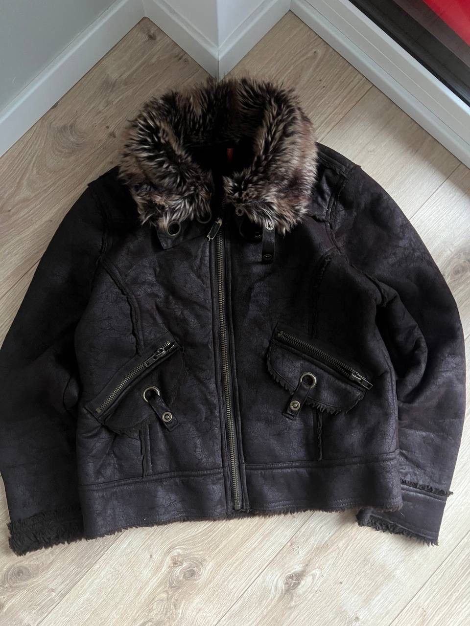 Other Vintage cropped faux fur bomber y2k jacket japanese style Size S / US 4 / IT 40 - 3 Thumbnail