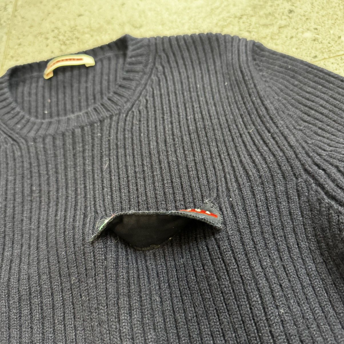 Prada Prada Luna Rossa Vintage Ribbed Navy Wool Men's Sweater Size US M / EU 48-50 / 2 - 7 Thumbnail