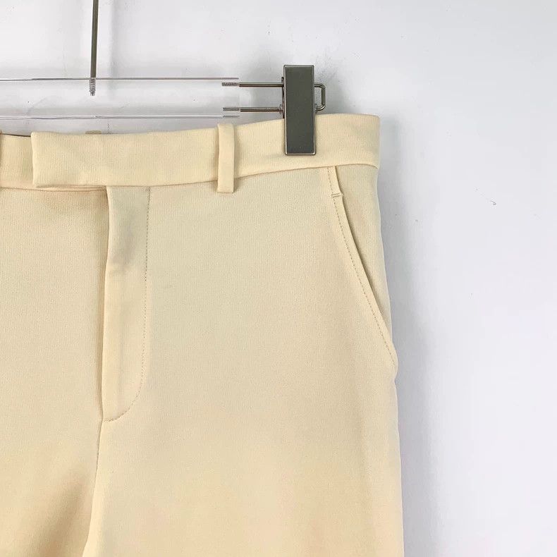 Gucci Gucci SizeS Beige side striped webbing casual trousers Size US 27 - 3 Thumbnail