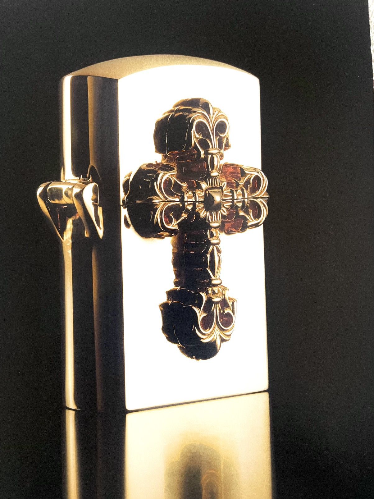 Chrome Hearts Chrome Hearts gold lighter 8x11 magazine cutout Poster Size ONE SIZE - 2 Thumbnail