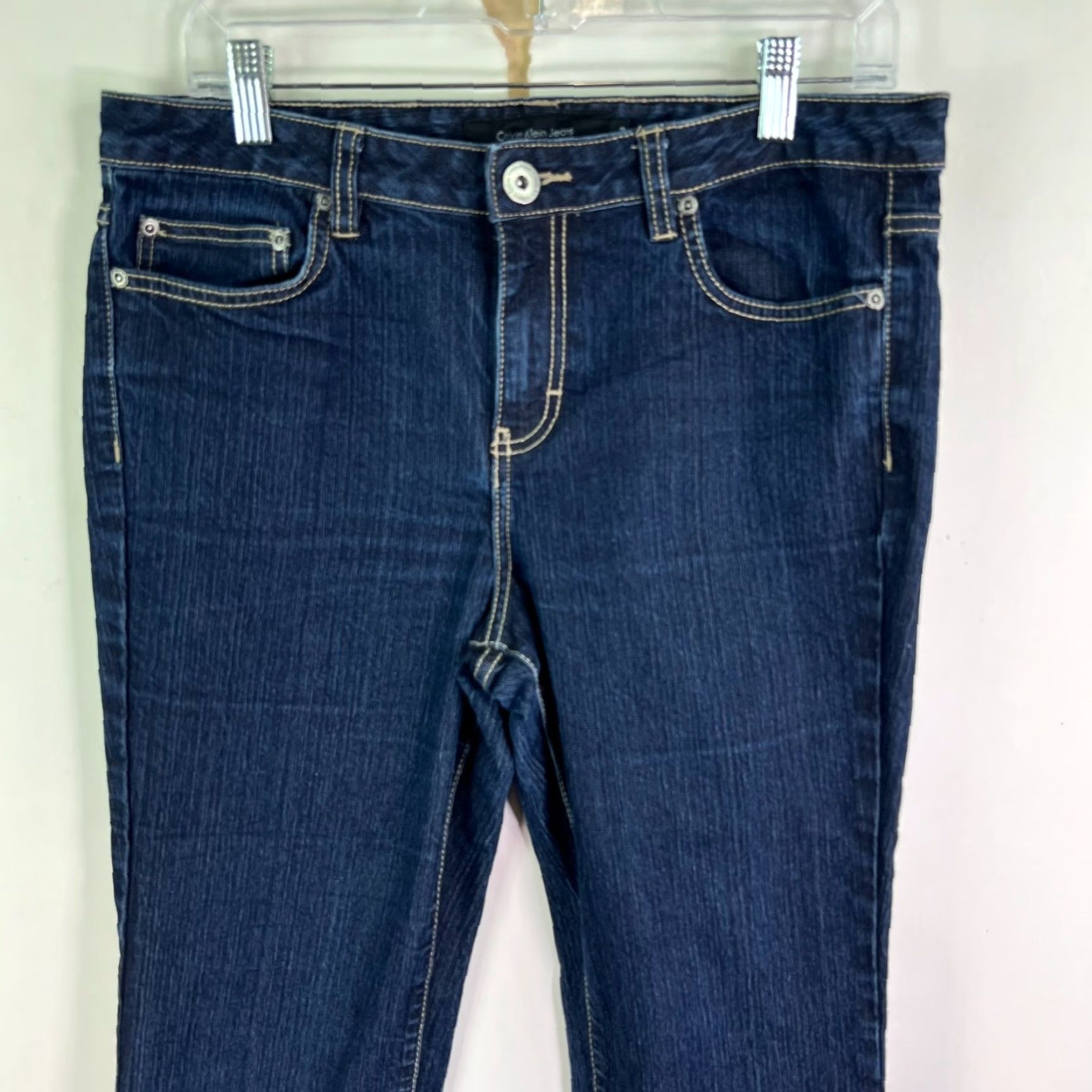 Calvin Klein Calvin Klein Jeans Flare Denim Womens 12 Blue 34X32 Vintage Size 34" / US 12 / IT 48 - 2 Thumbnail