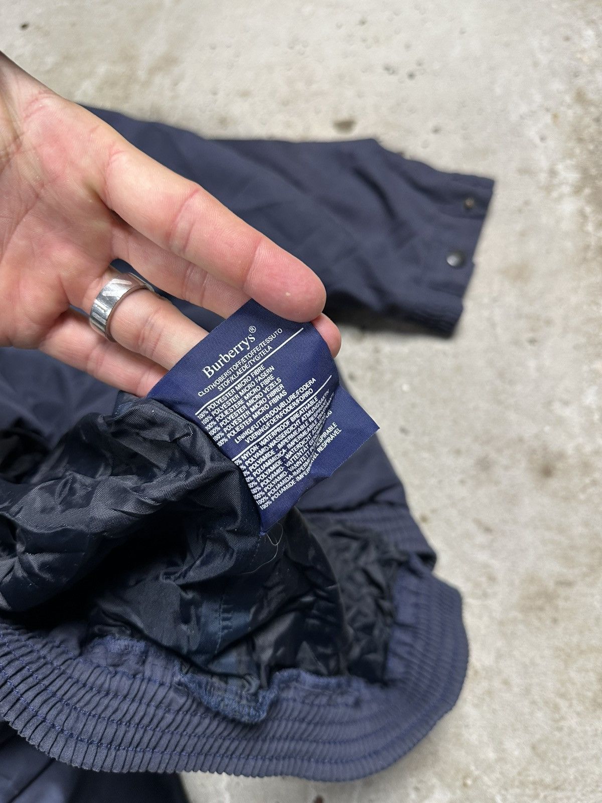 Burberry Vintage 90s Burberry’s Navy Track Jacket Half Button Logo Size US XL / EU 56 / 4 - 9 Thumbnail
