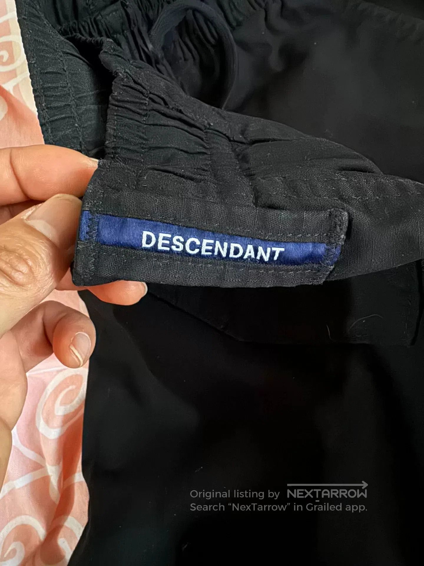 Descendant black descendant cargo pants with elastic waist. Size US 30 / EU 46 - 2 Thumbnail