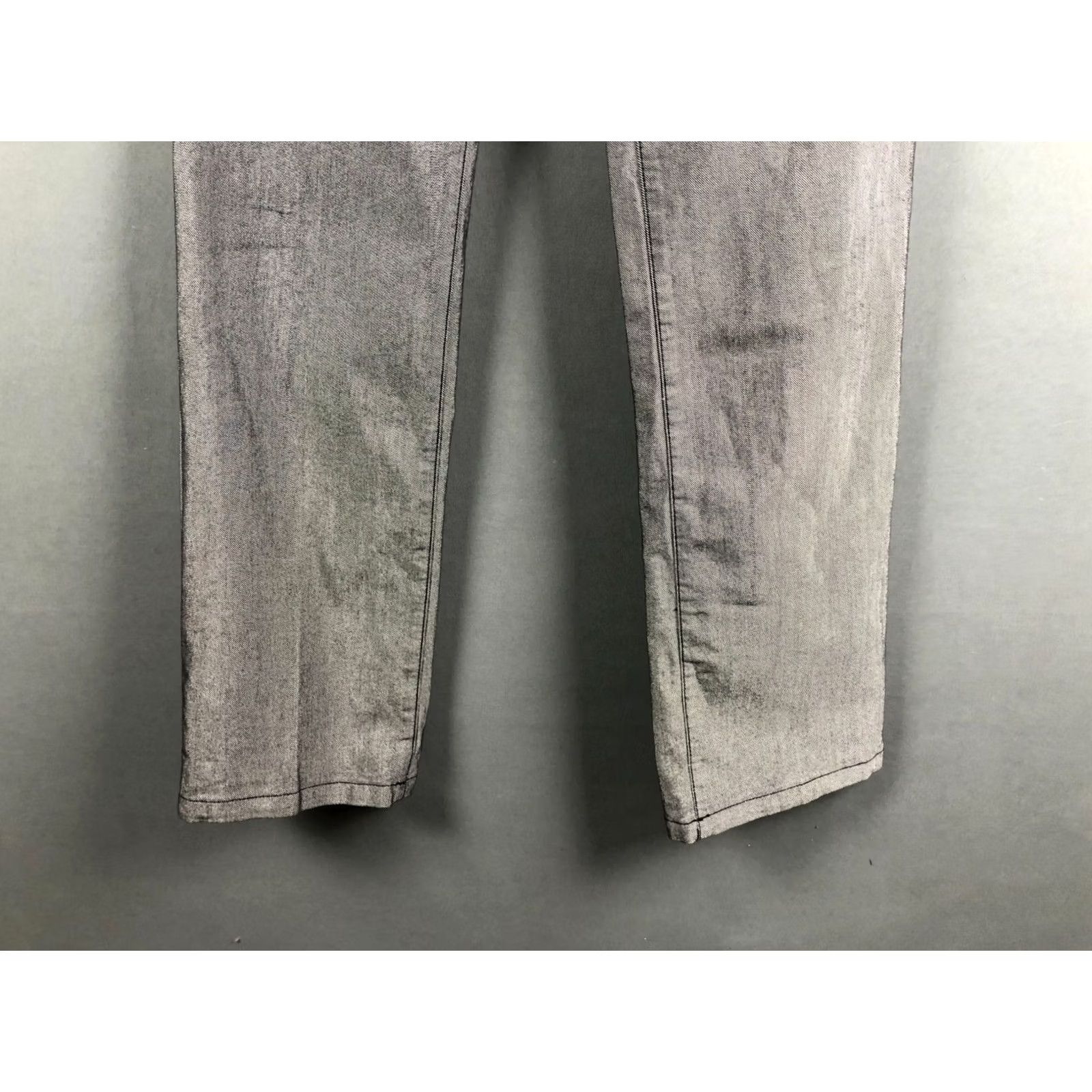 Versace Jeans Couture Versace Jeans Couture Jeans Women's Gray Cotton Polyester Elastane Size 29 Straight Regular Rise Inseam 33.8" Denim Size 29" - 7 Thumbnail