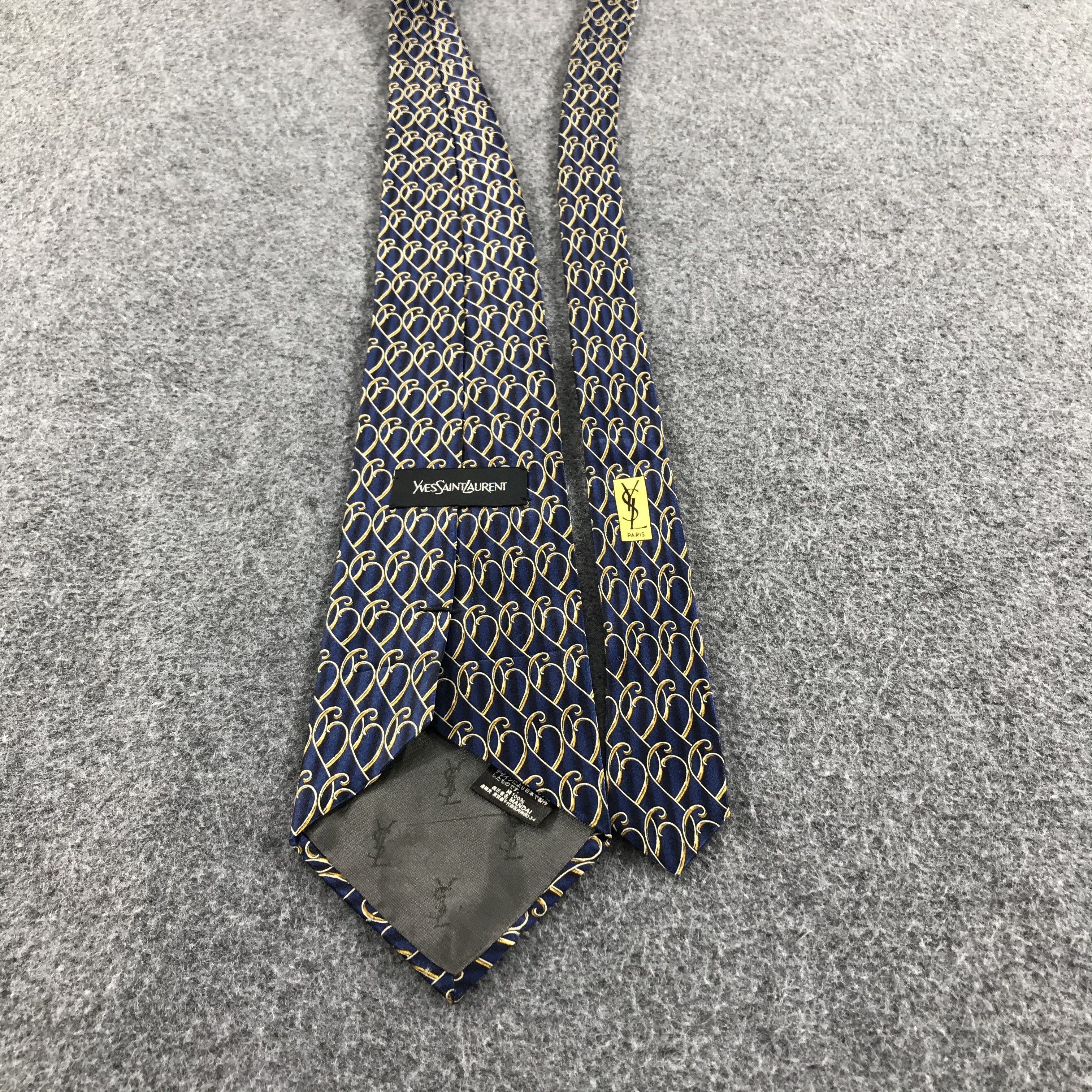 Vintage × Yves Saint Laurent Vintage Yves Saint Laurent Silk Neck Ties T32 Size ONE SIZE - 3 Thumbnail