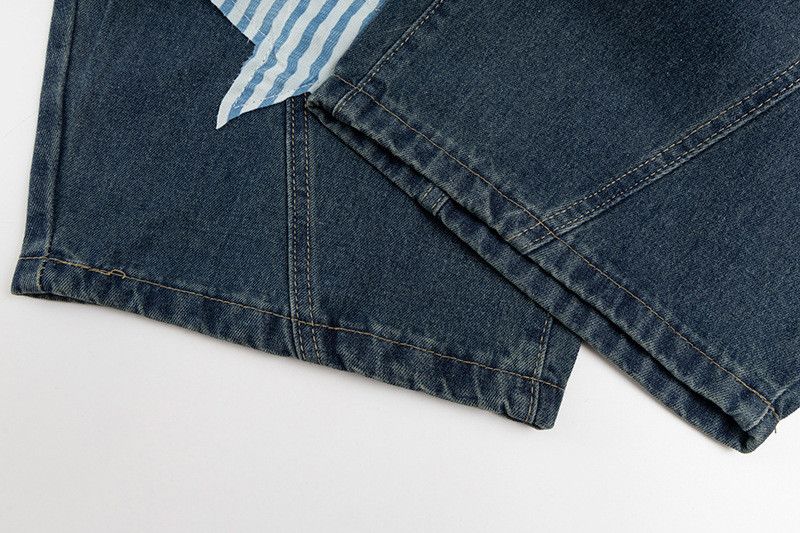 Jean American high street patchwork star scimitar jeans Size US 32 / EU 48 - 6 Thumbnail