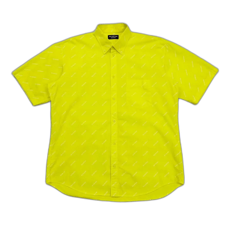 Balenciaga Balenciaga Logo Short Sleeve Shirt-2505 Size US M / EU 48-50 / 2 - 1 Thumbnail