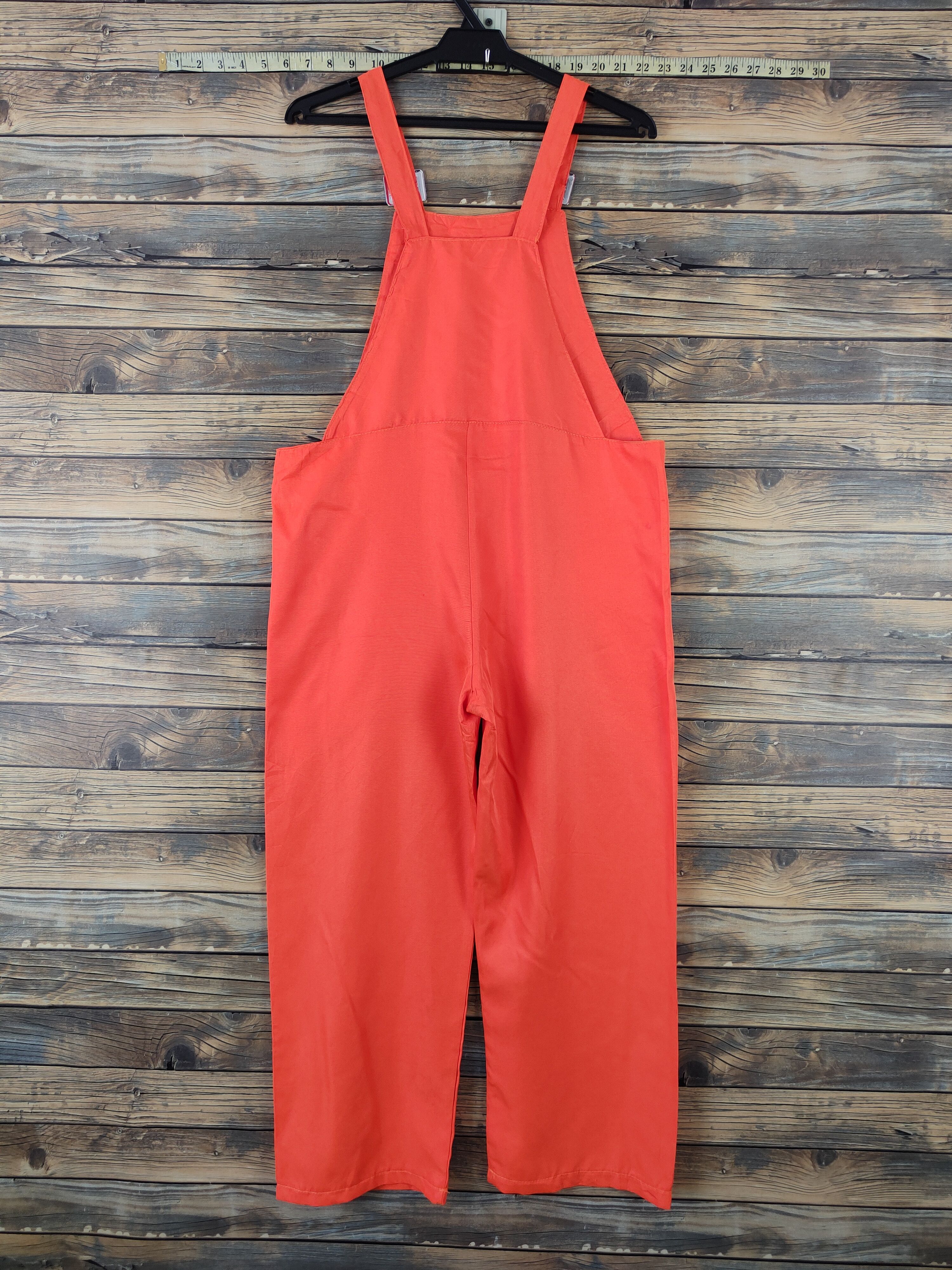 Japanese Brand × Vintage Vintage Japanese Brand Orange Adjustable Strap Jumpsuits Size 37" - 10 Thumbnail