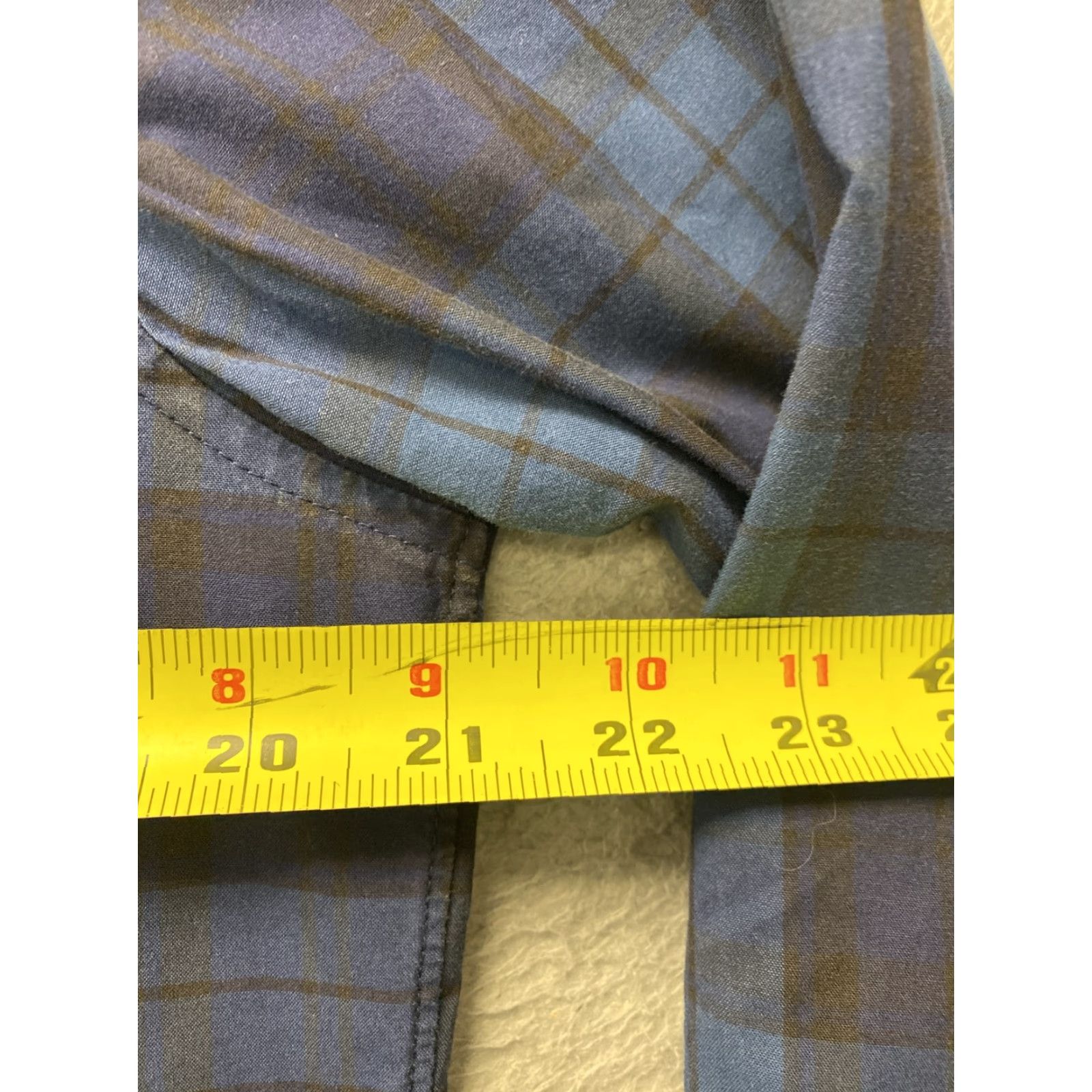 Bonobos VINTAGE Bonobos Men's Shirt Long Sleeve Button-Down Blue Aqua Plaid Medium Slim Fit Size US M / EU 48-50 / 2 - 6 Thumbnail