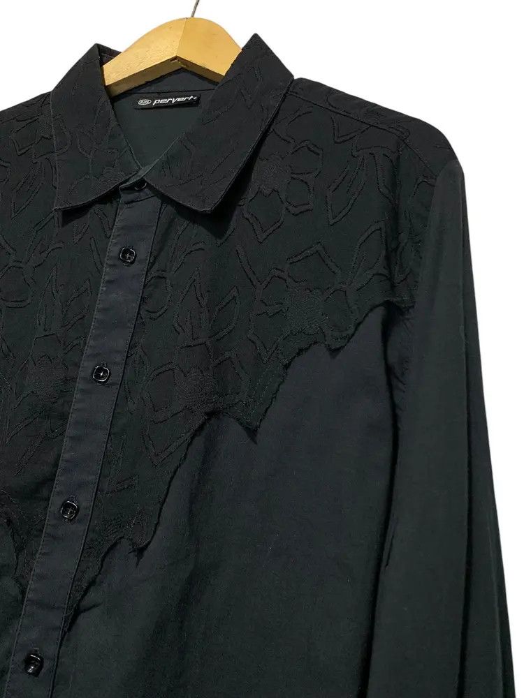 Pervert 00s Pervert patchwork gothic western shirt made inaustralia Size US XL / EU 56 / 4 - 3 Thumbnail