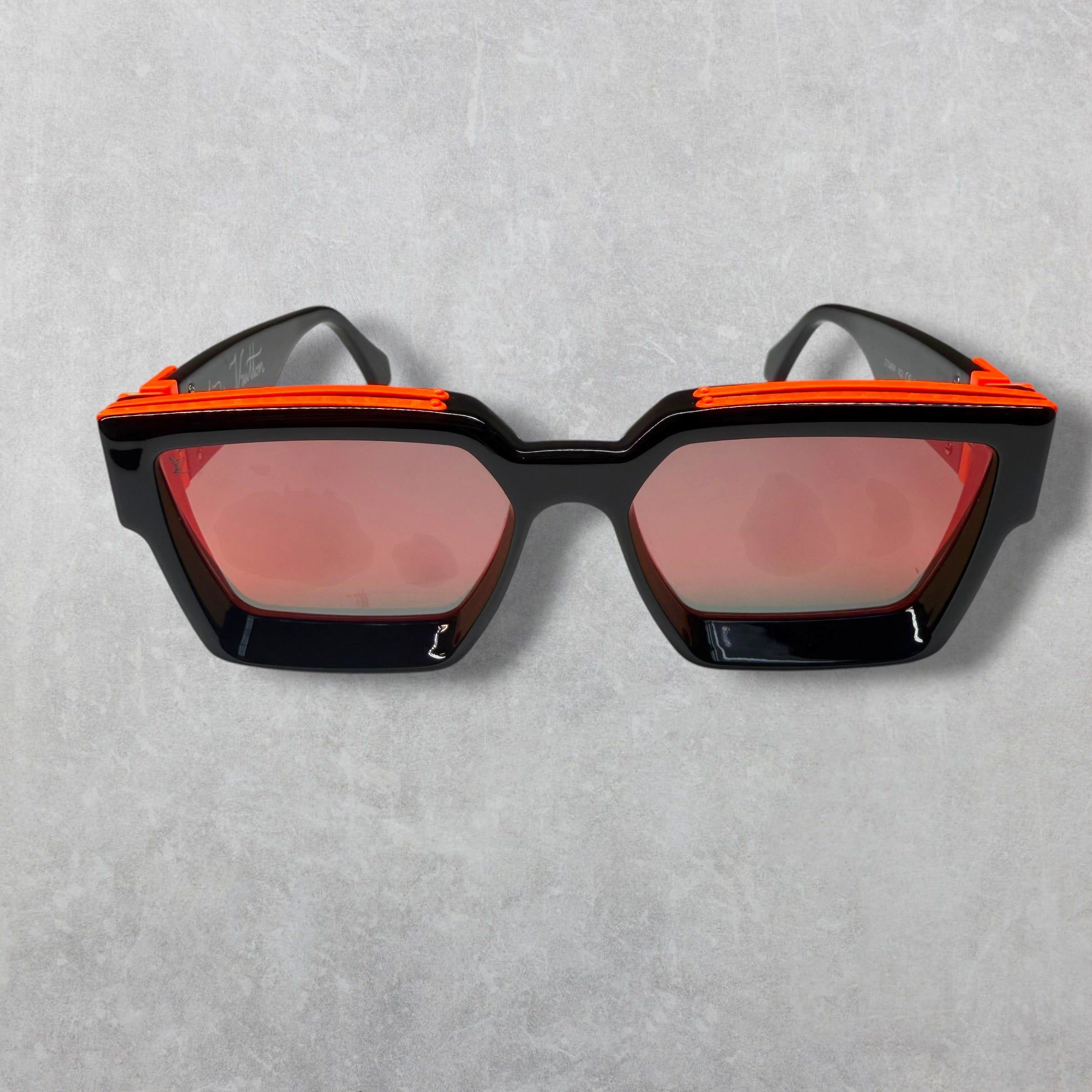 Louis Vuitton Louis Vuitton 1.1 Millionaires Black/Orange Sunglasses Size ONE SIZE - 3 Thumbnail