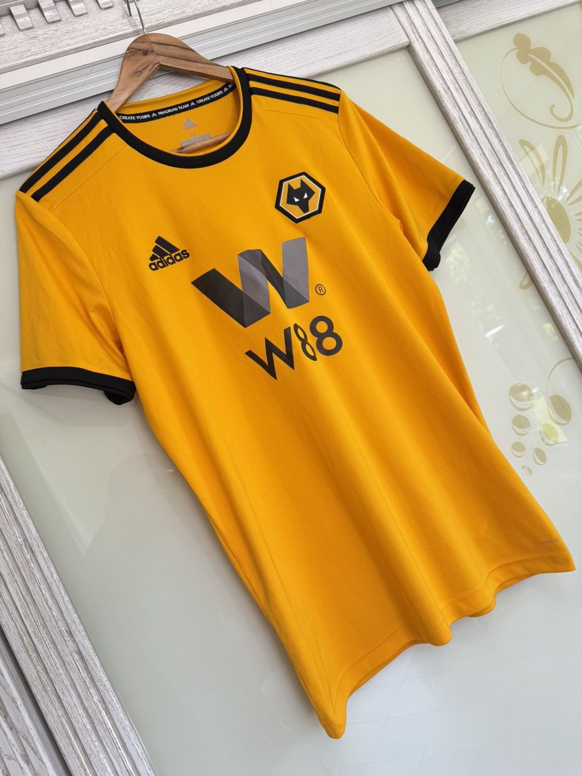 Adidas Wolverhampton 2018-2019 Home Soccer Jersey Football Kit Size US M / EU 48-50 / 2 - 4 Thumbnail