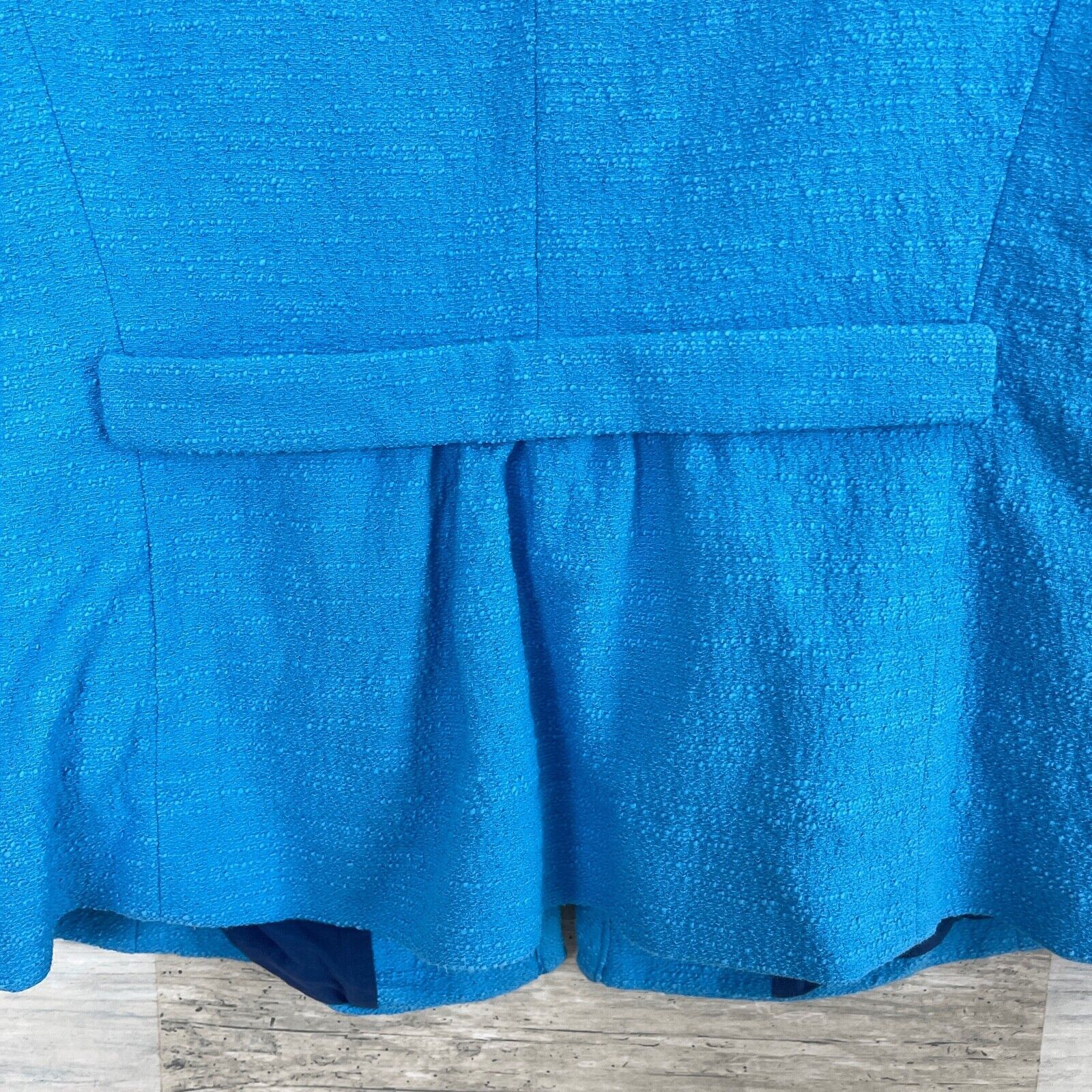 Lafayette 148 Lafayette 148 NY Textured Blazer Jacket Blue Ruched 4 Size S / US 4 / IT 40 - 6 Thumbnail