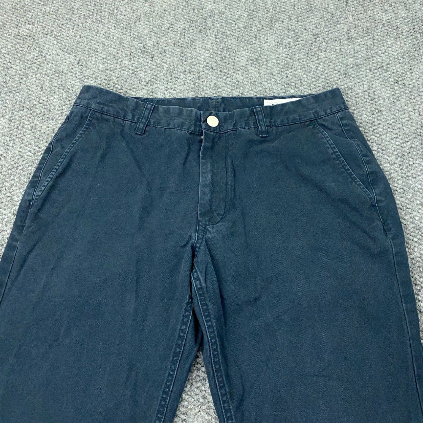 Bonobos Bonobos Washed Pants Mens 36x32 Blue Slim Straight Flat Front Size US 33 - 2 Thumbnail