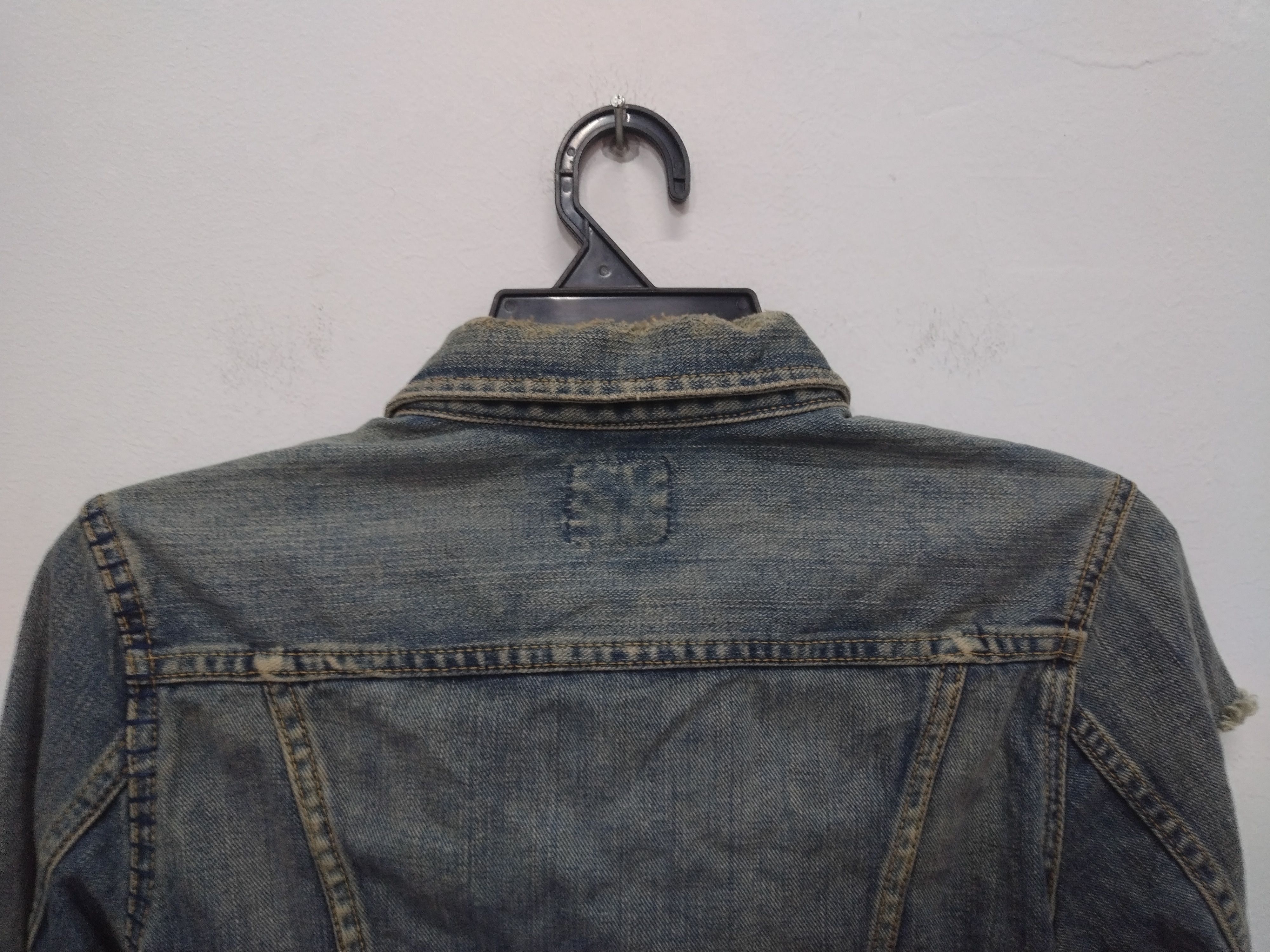 Lee Vintage steals Distressed Design LEE RIDERS Denim Jacket Size M / US 6-8 / IT 42-44 - 16 Thumbnail