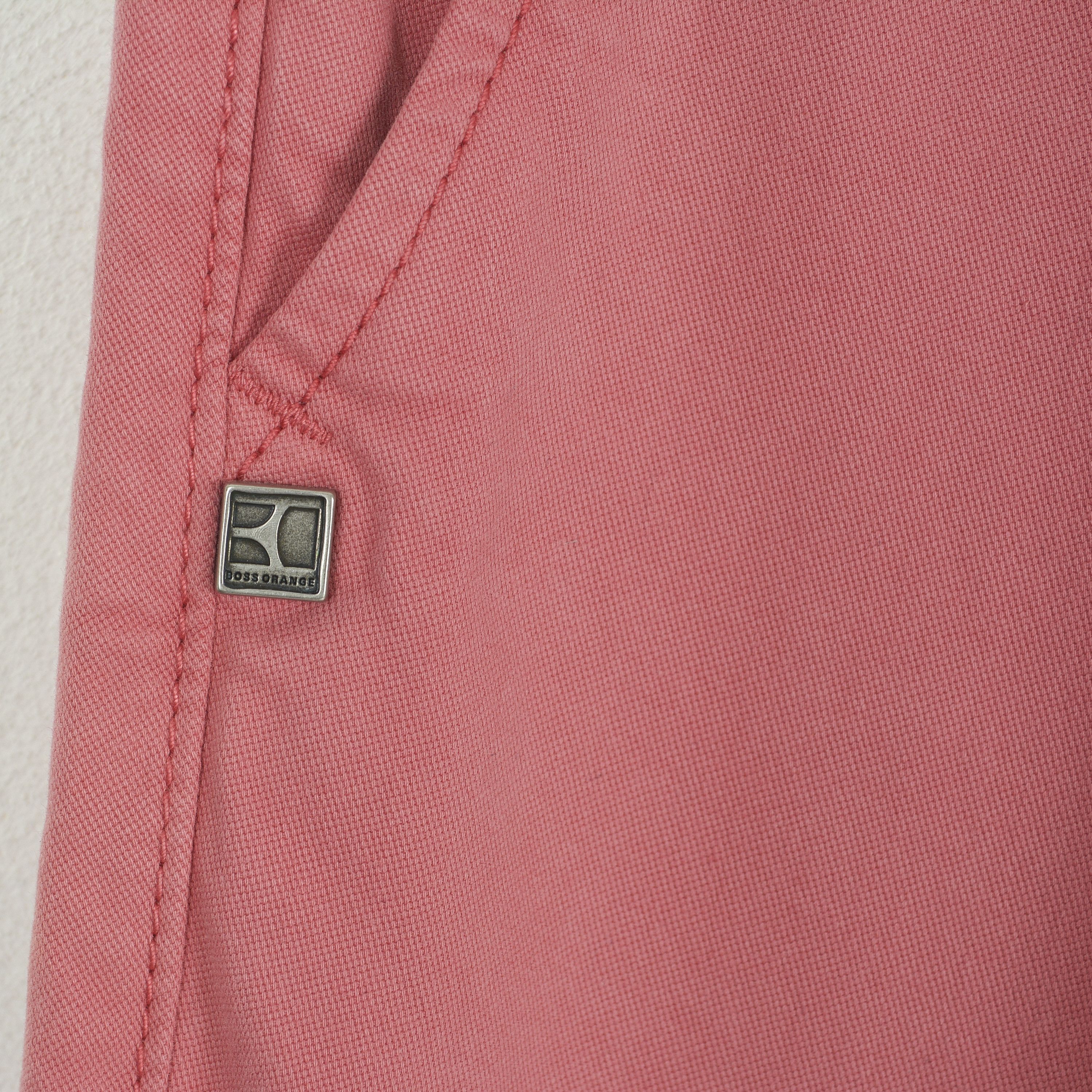 Hugo Boss Orange Sairy W34 L34 Pink Pants Trousers Zip Fly Work Size US 32 / EU 48 - 3 Thumbnail