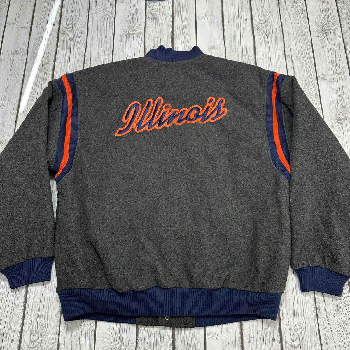 NCAA × Nike × Vintage Vintage Illinois Fighting Illini jacket Size US L / EU 52-54 / 3 - 2 Thumbnail
