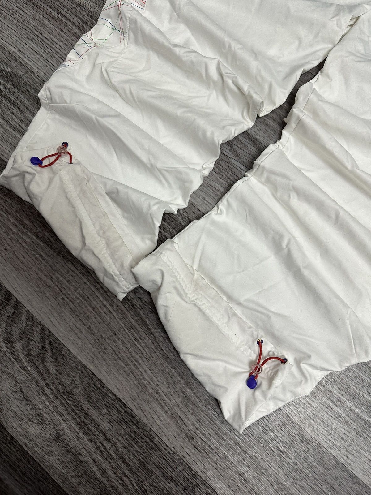 Nike × Nike ACG × Vintage Vintage Nike Tn white nylon trackpants y2k drill 2000s hype Size US 32 / EU 48 - 7 Thumbnail