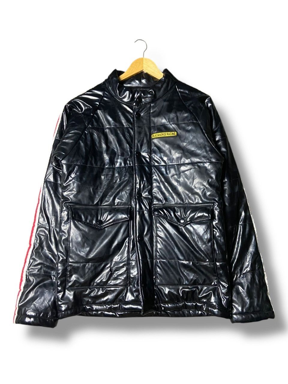 Kadoya Vintage Black Horse Kadoya Custom Leather Jacket (168) Size US L / EU 52-54 / 3 - 1 Thumbnail