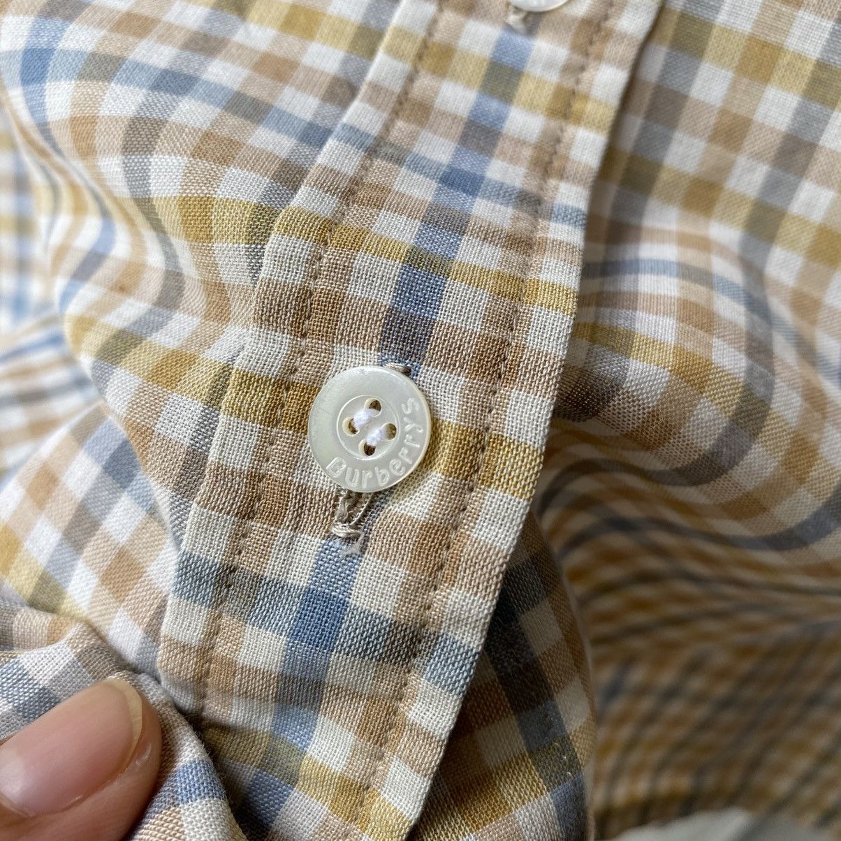 Burberry Burberrys Pastel Plaid Short Sleeve Shirt Size M / US 6-8 / IT 42-44 - 3 Thumbnail