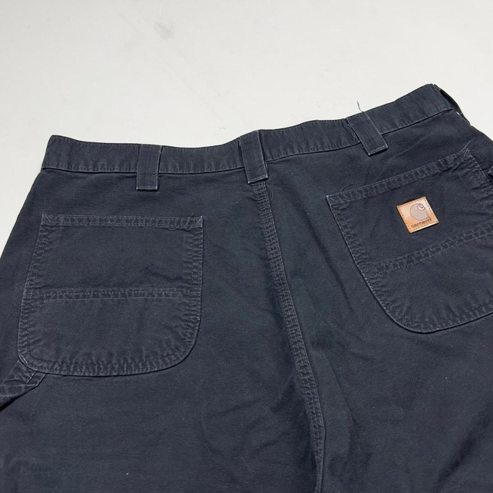 Carhartt × Japanese Brand Y2K Carhartt Black Carpenter Baggy Wideleg Streetwear Pants Size US 37 - 5 Thumbnail