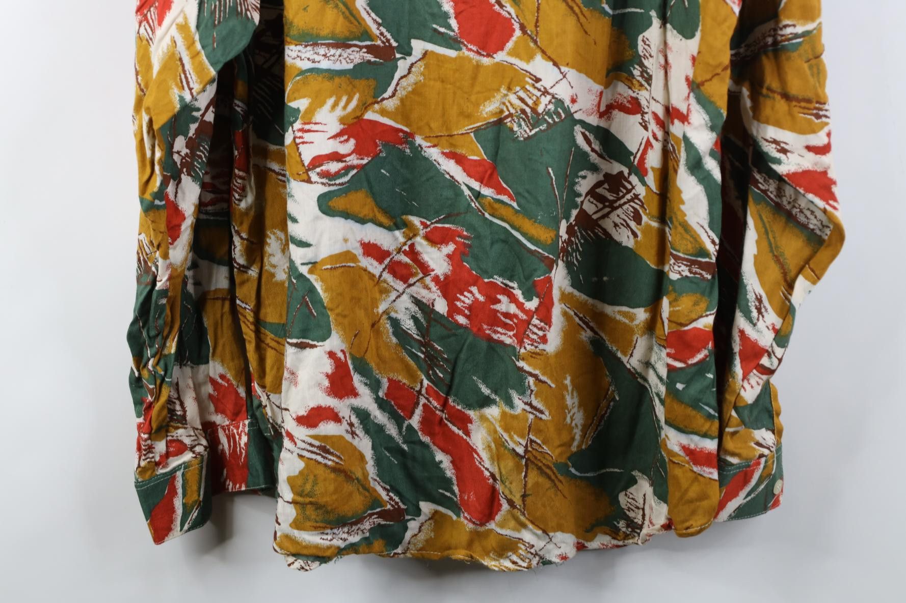 Vintage Deadstock Vintage 90s Streetwear Gabardine Button Shirt Size US L / EU 52-54 / 3 - 12 Thumbnail