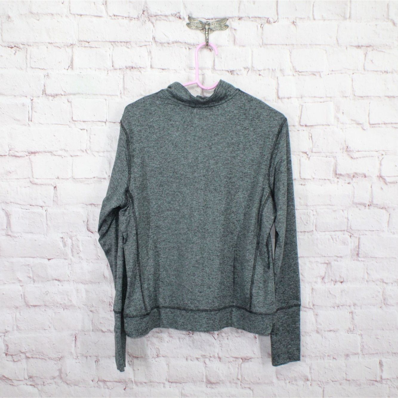L.L. Bean LL Bean VentureSoft Black Marl Quarter Zip Pullover Size M / US 6-8 / IT 42-44 - 4 Thumbnail