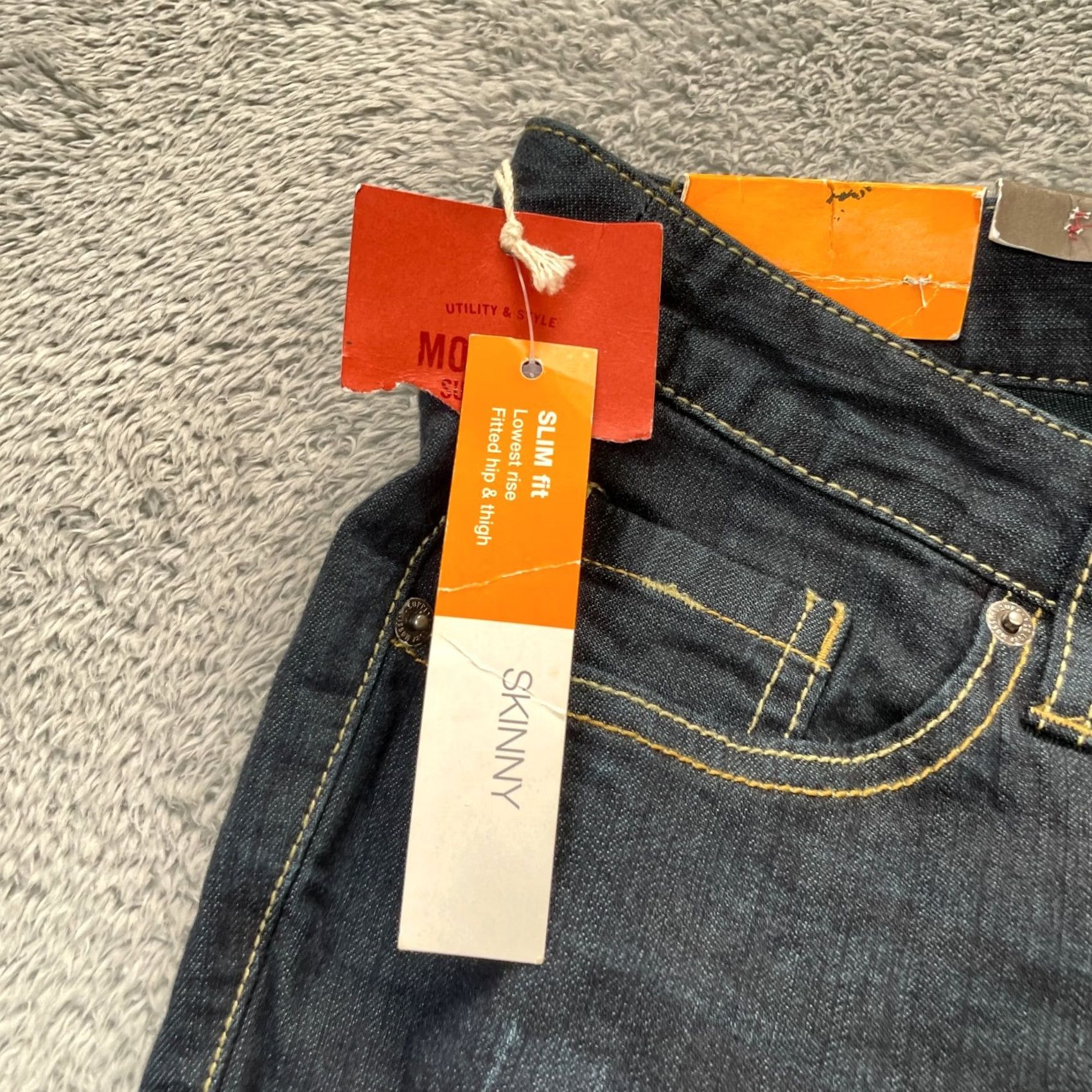 Mossimo Mossimo Jeans Womens Slim Skinny Low Rise Blue Denim Cotton Spandex 5-Pocket 31in Inseam Classic City Size 36" / US 14 / IT 50 - 3 Thumbnail