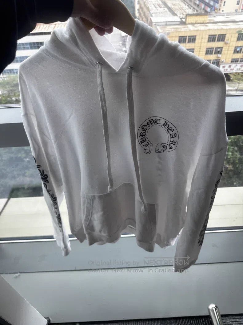 Chrome Hearts CHROME HEARTS Size L Horseshoe unicorn arm white hoodie Size US L / EU 52-54 / 3 - 2 Thumbnail