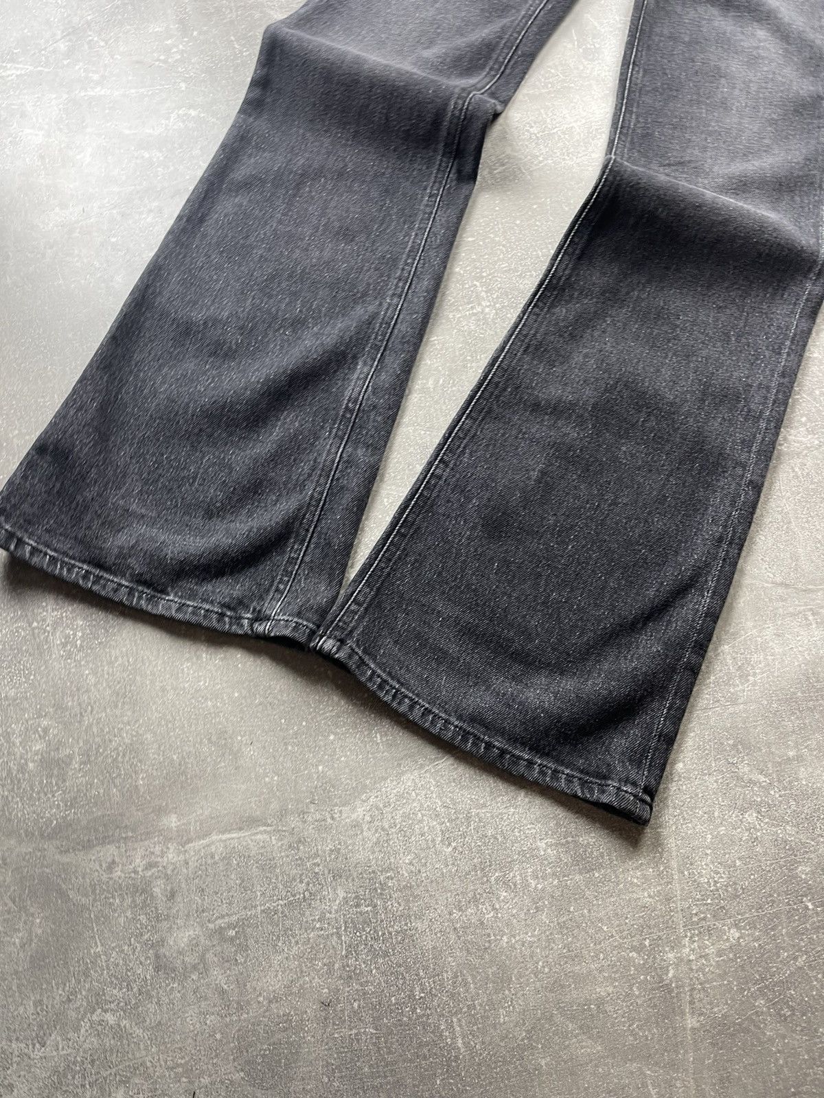 Diesel Diesel Industry Dark Bootcut Jeans Metal Logo Belt Buckle Size 28" / US 6 / IT 42 - 3 Thumbnail