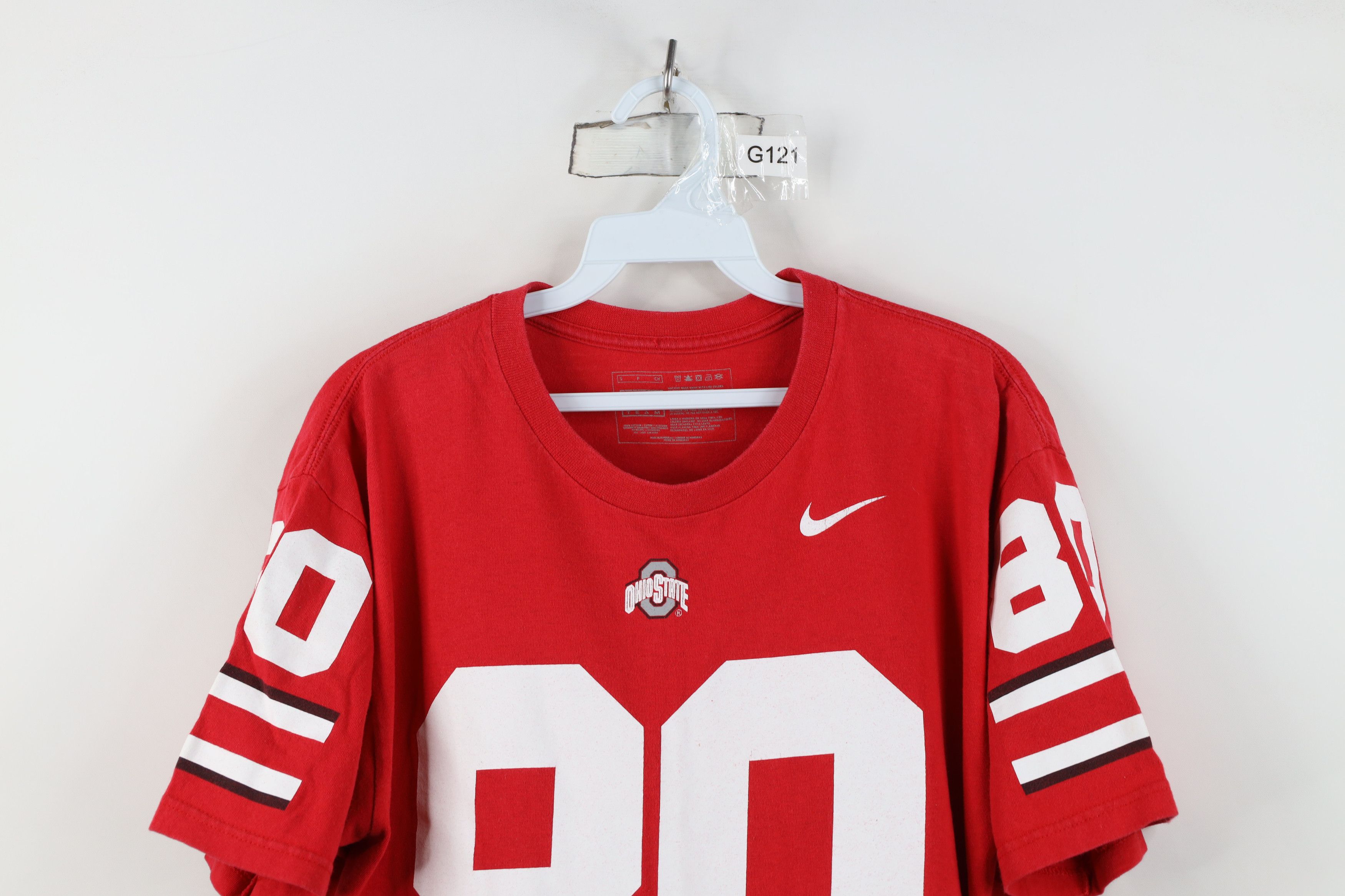 Nike Vintage Nike State University Football Jersey T-Shirt #80 Size US S / EU 44-46 / 1 - 2 Thumbnail