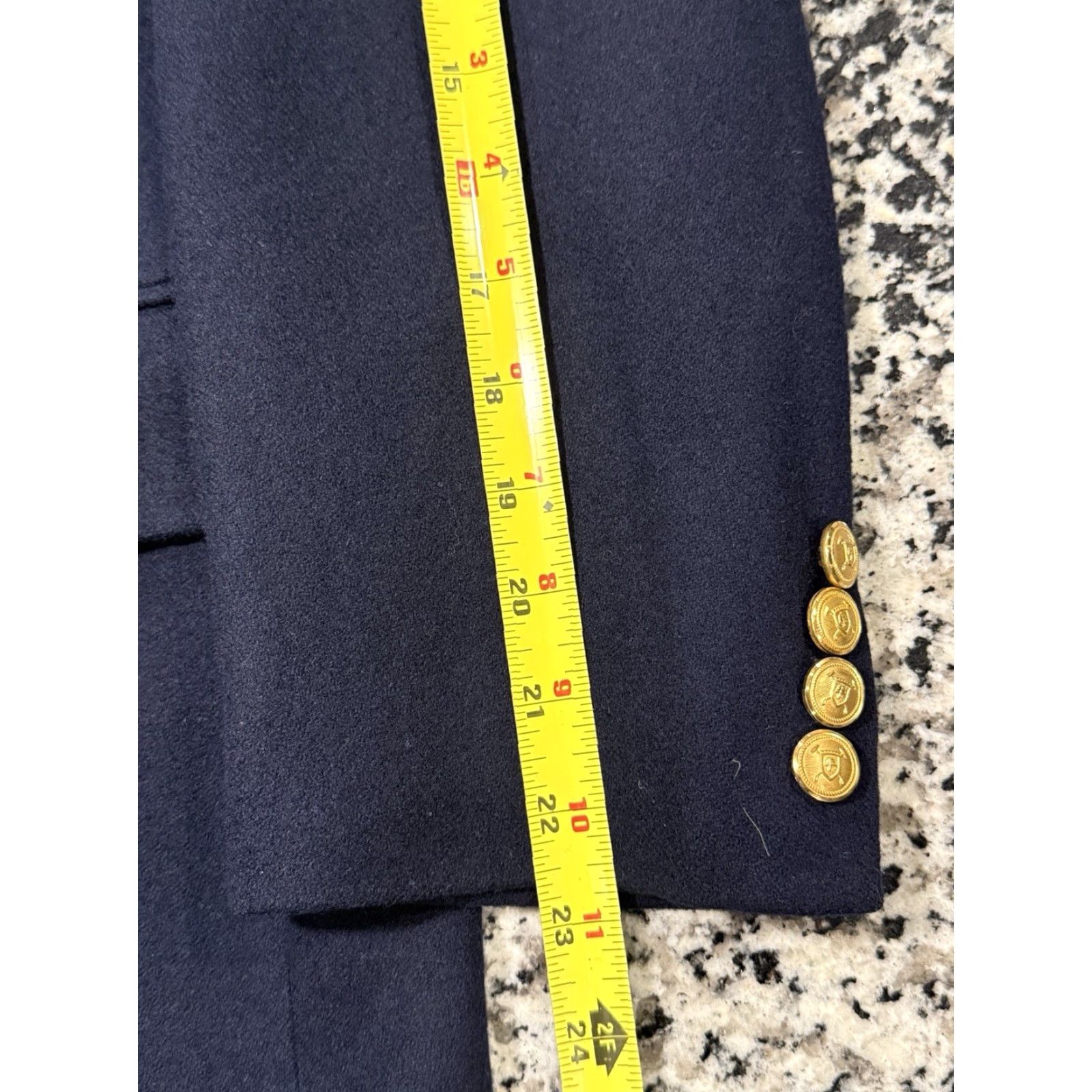 Polo Ralph Lauren VINTAGE Polo Ralph Lauren Blazer Navy 44 R Wool Single-Breasted Gold Buttons Casual Business Mens Size US XXL / EU 58 / 5 - 5 Thumbnail