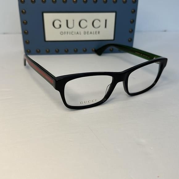 Gucci 💯 - New Authentic GUCCI Demo Rectangular Eyeglasses GG0006O Size ONE SIZE - 7 Thumbnail