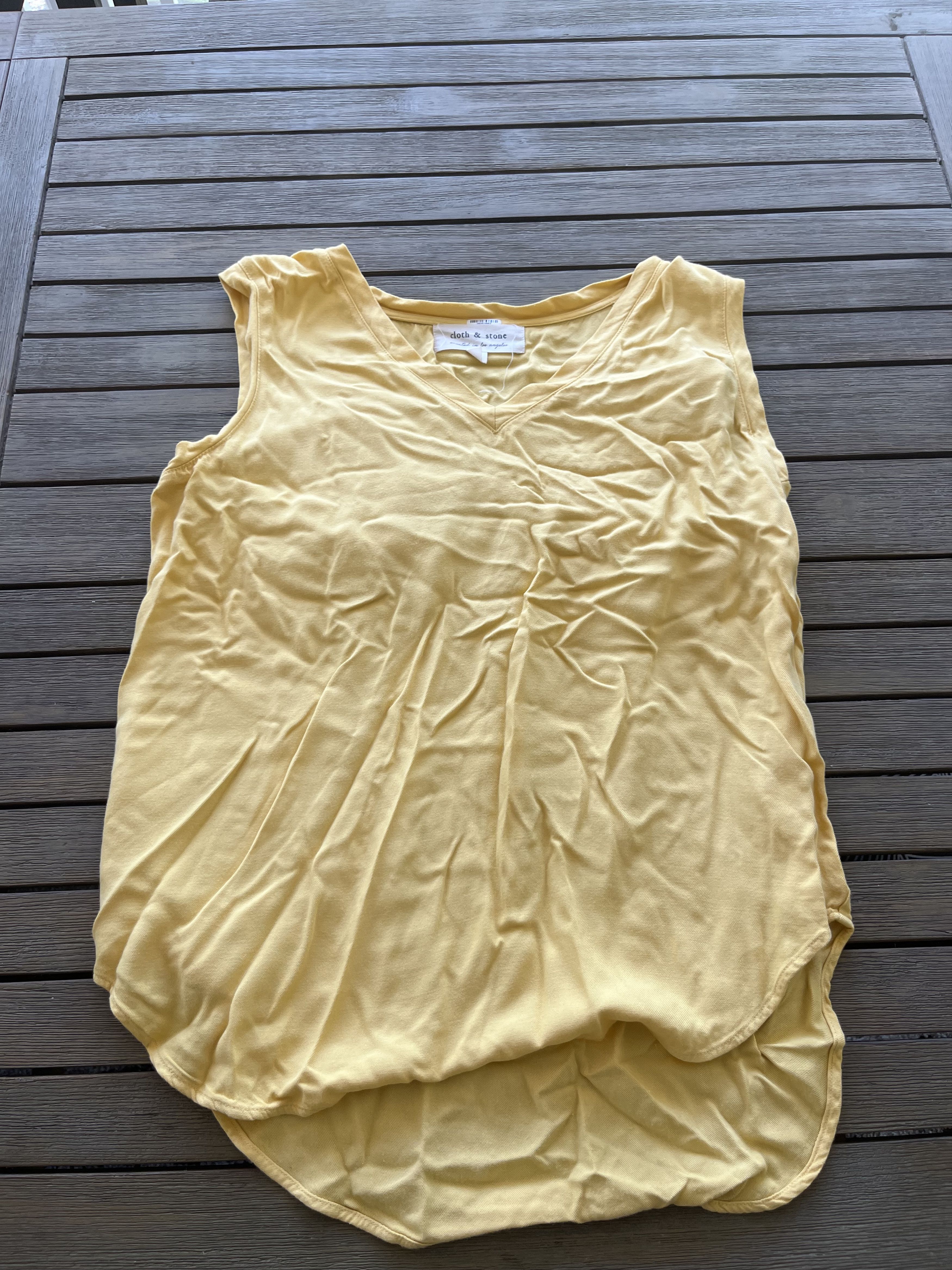 Vintage Cloth and Stone Yellow Shirt Size S / US 4 / IT 40 - 1 Thumbnail