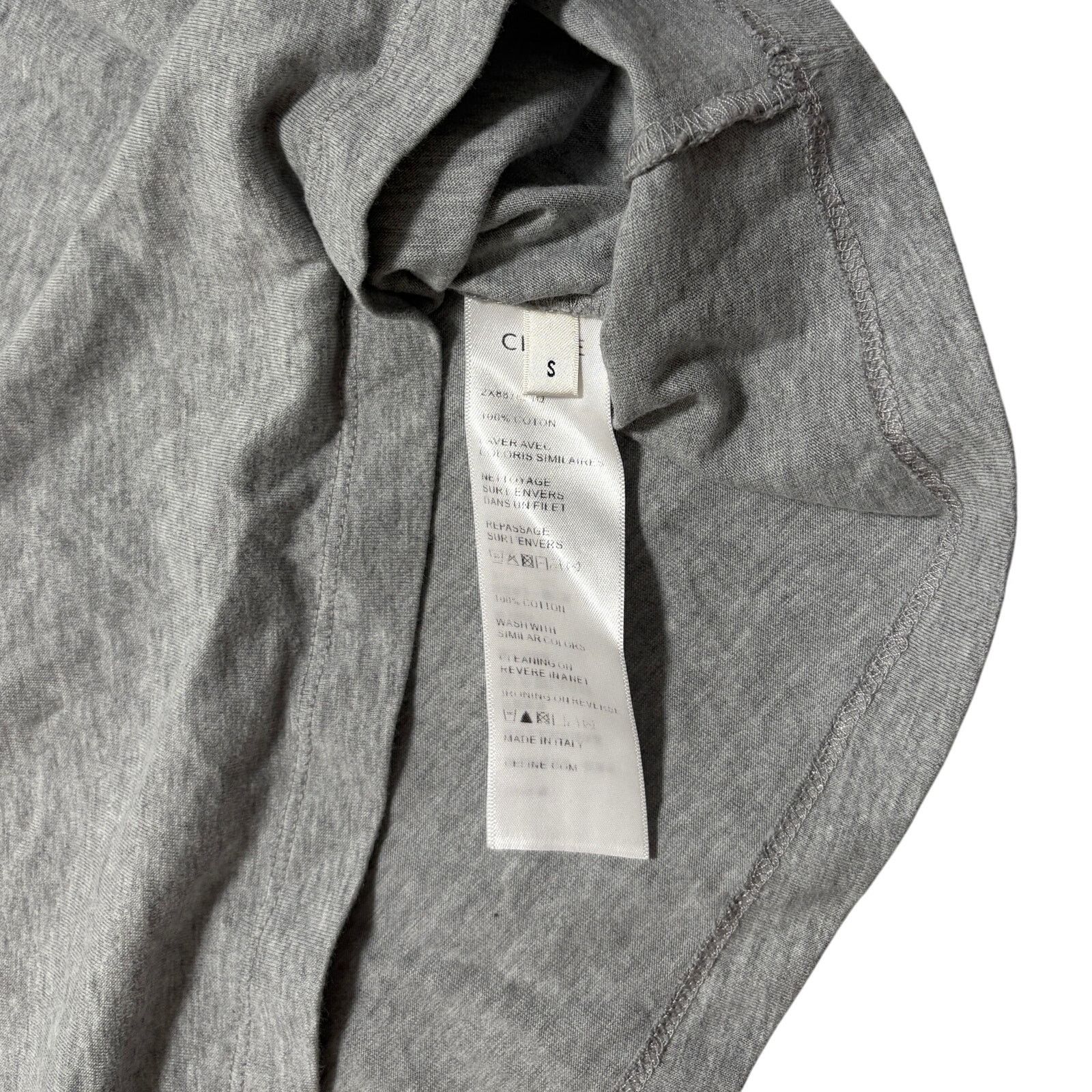 Celine Celine Paris Gray Cutoff T-Shirt S Size S / US 4 / IT 40 - 3 Thumbnail