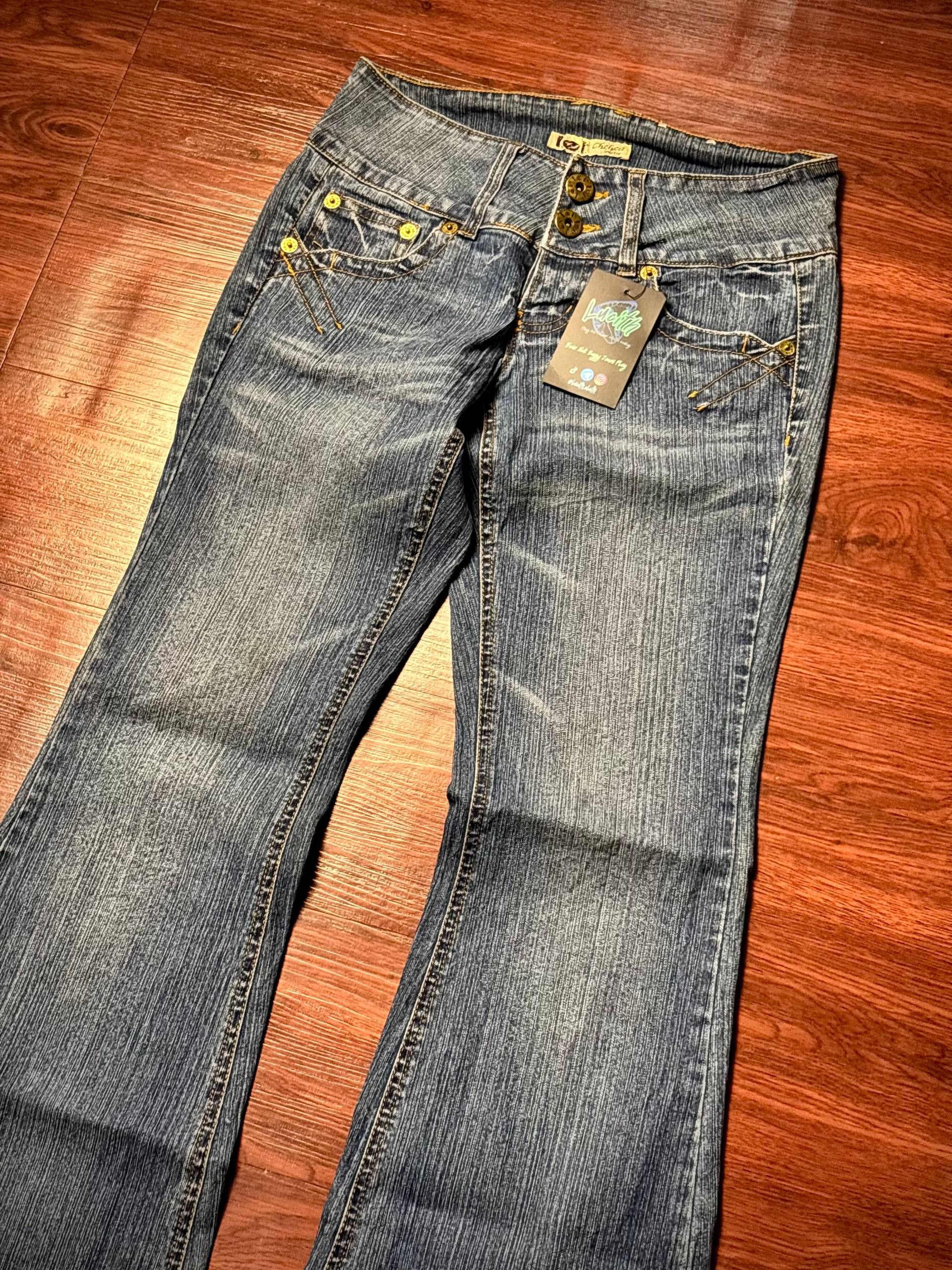 If Six Was Nine Vintage Y2K Leii Chelsea Low-rise Flare Pocket Pants Size 30" / US 8 / IT 44 - 3 Thumbnail