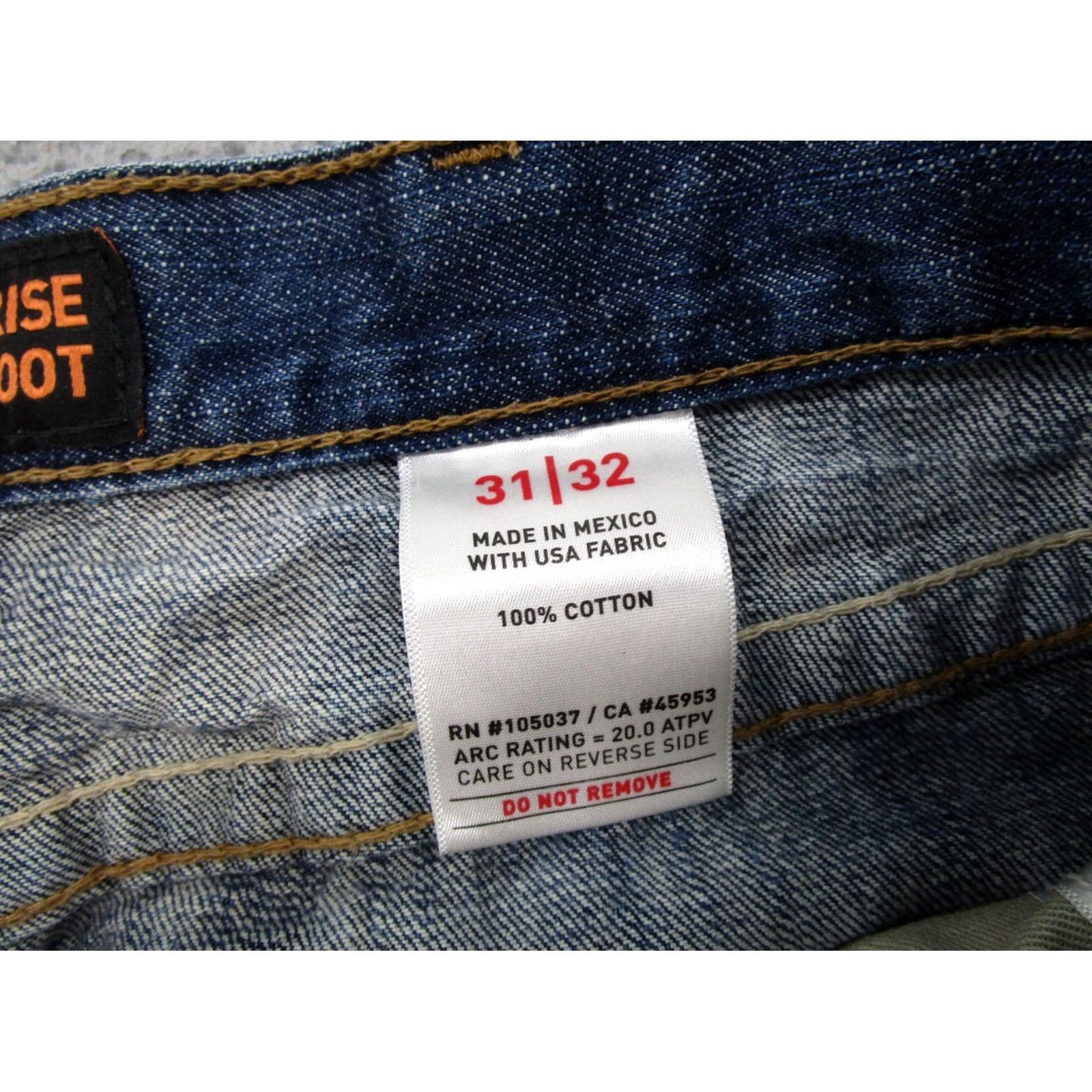 Ariat Ariat Jeans Blue Flame-Resistant M4 Low Rise Boot Cut 31x32 Men’s Denim 5-Pocket Slim Regular USA Cowboy Southwestern Size US 31 - 6 Thumbnail