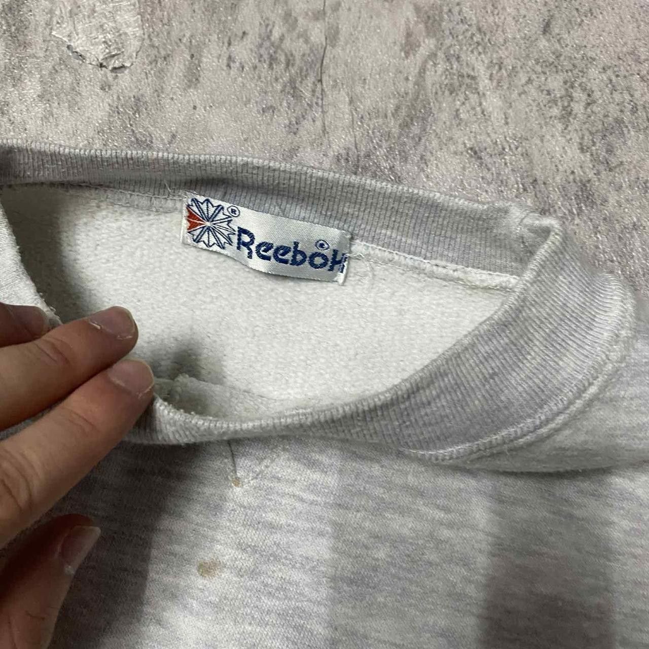 Reebok Grey vintage 90s crewneck sweatshirt Size US L / EU 52-54 / 3 - 4 Thumbnail