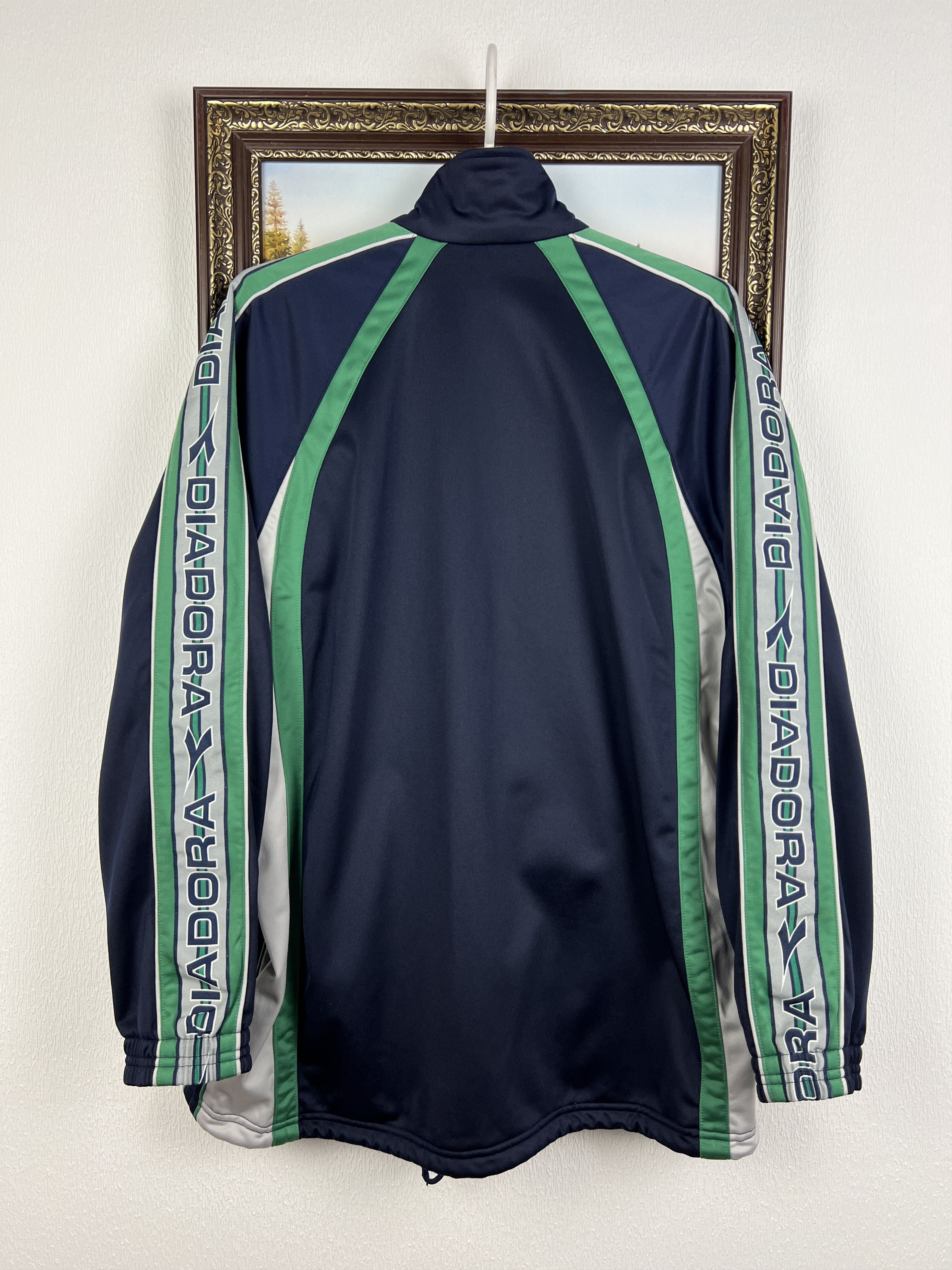 Diadora Vintage 90's Rapid Wien Football Jacket Soccer Track Top Size US L / EU 52-54 / 3 - 11 Thumbnail
